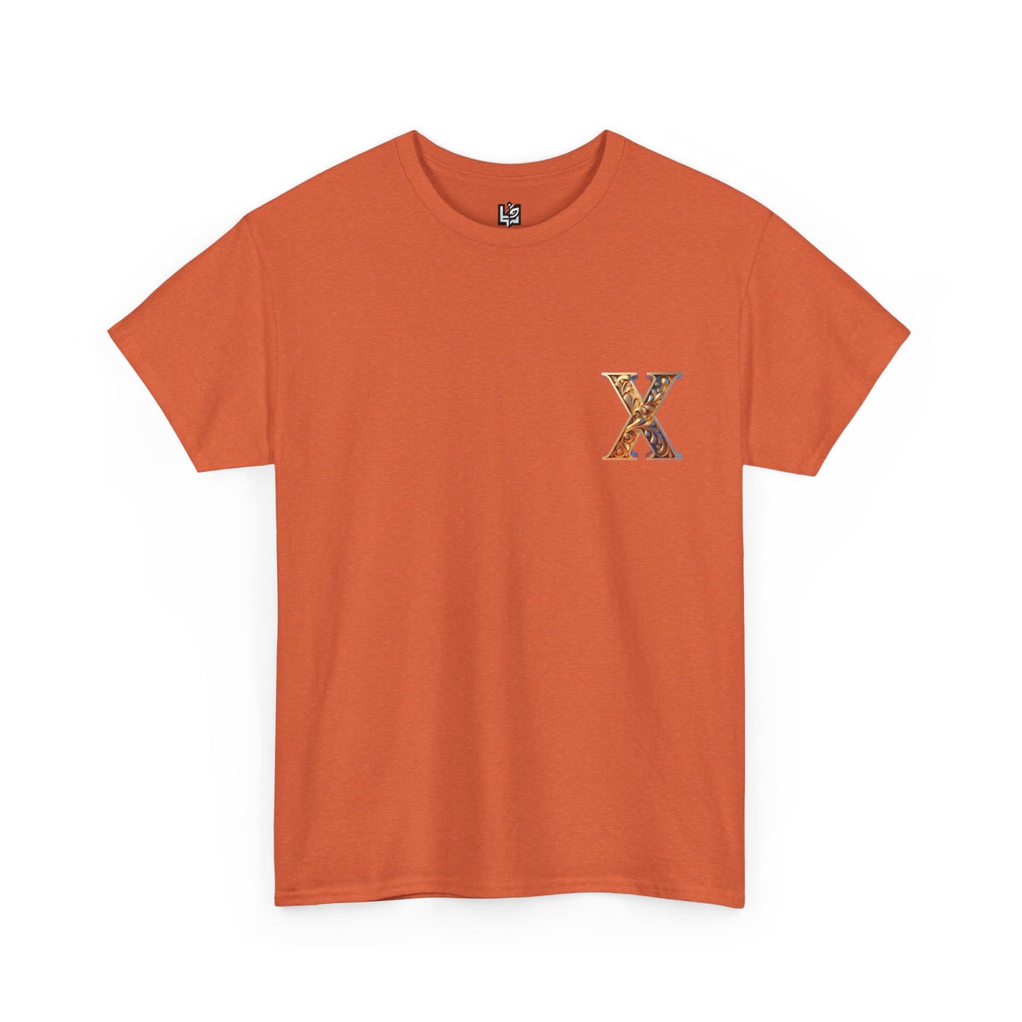 Unisex Heavy Cotton Tee - Stylish 'X' Graphic Shirt for Everyday Wear