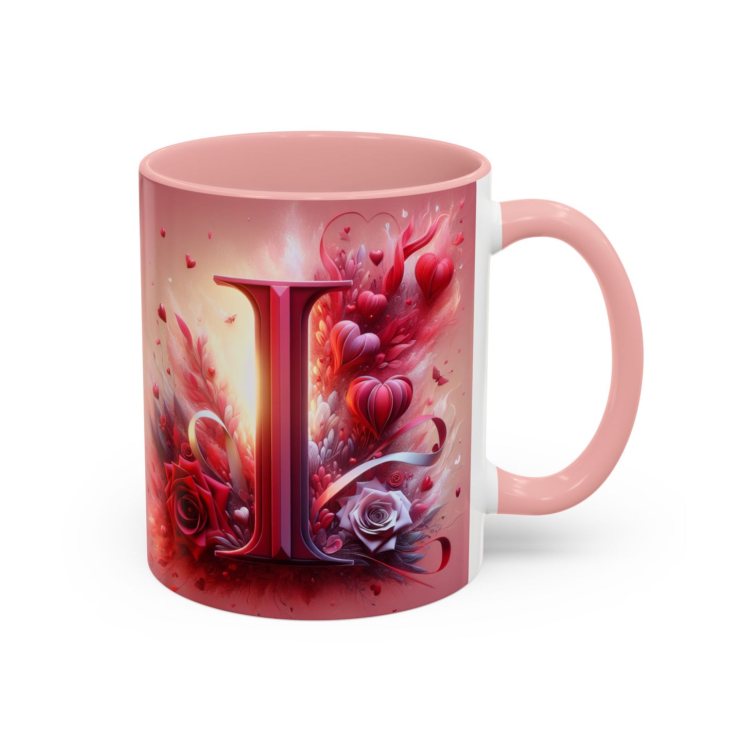 Romantic Floral Accent Coffee Mug - Perfect Gift for Valentine's Day