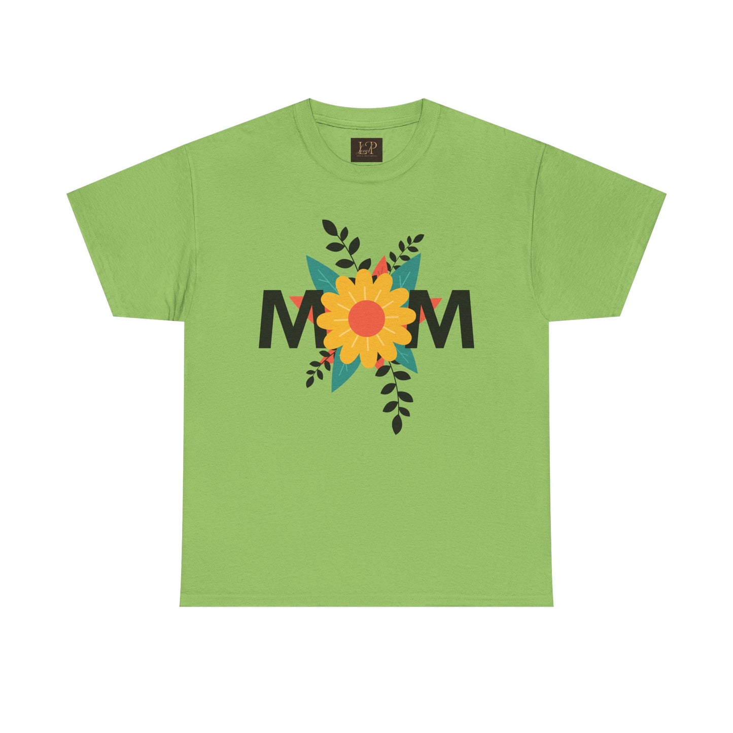 Mom Floral Unisex Heavy Cotton Tee - Perfect Gift for Mother's Day