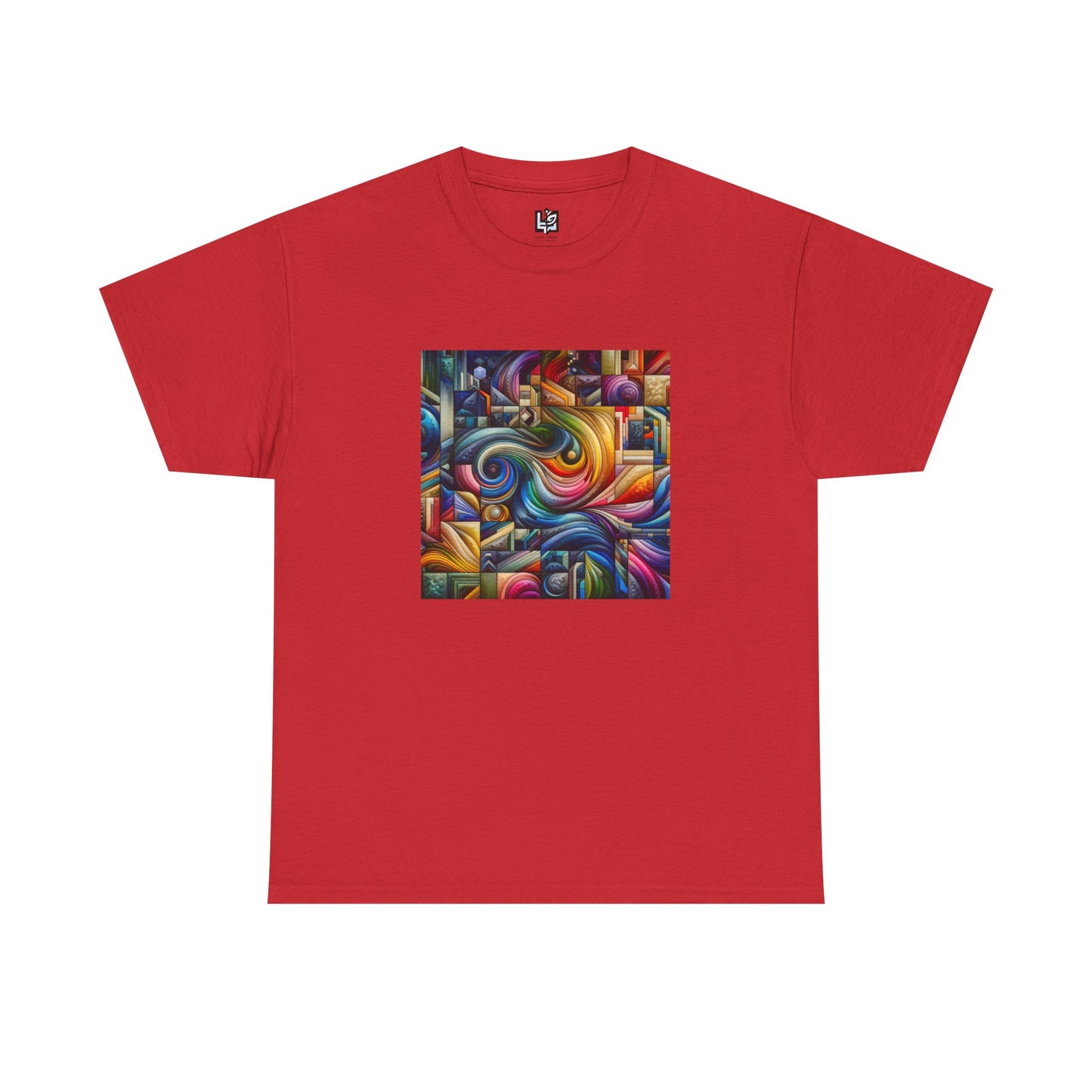 Vibrant Abstract Art Unisex Heavy Cotton Tee