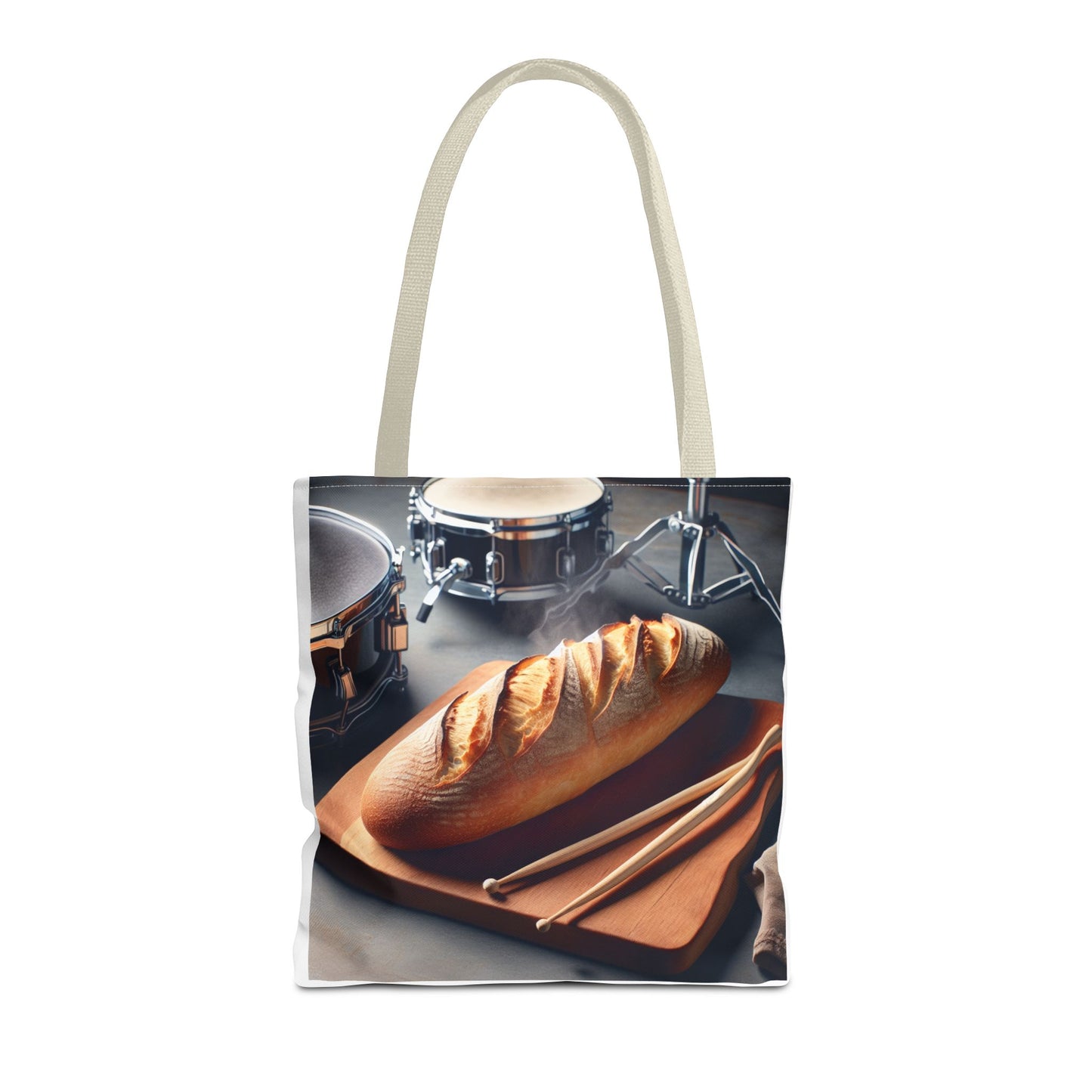 Bread & Drums Tote Bag – Perfect for Food Lovers & Musicians