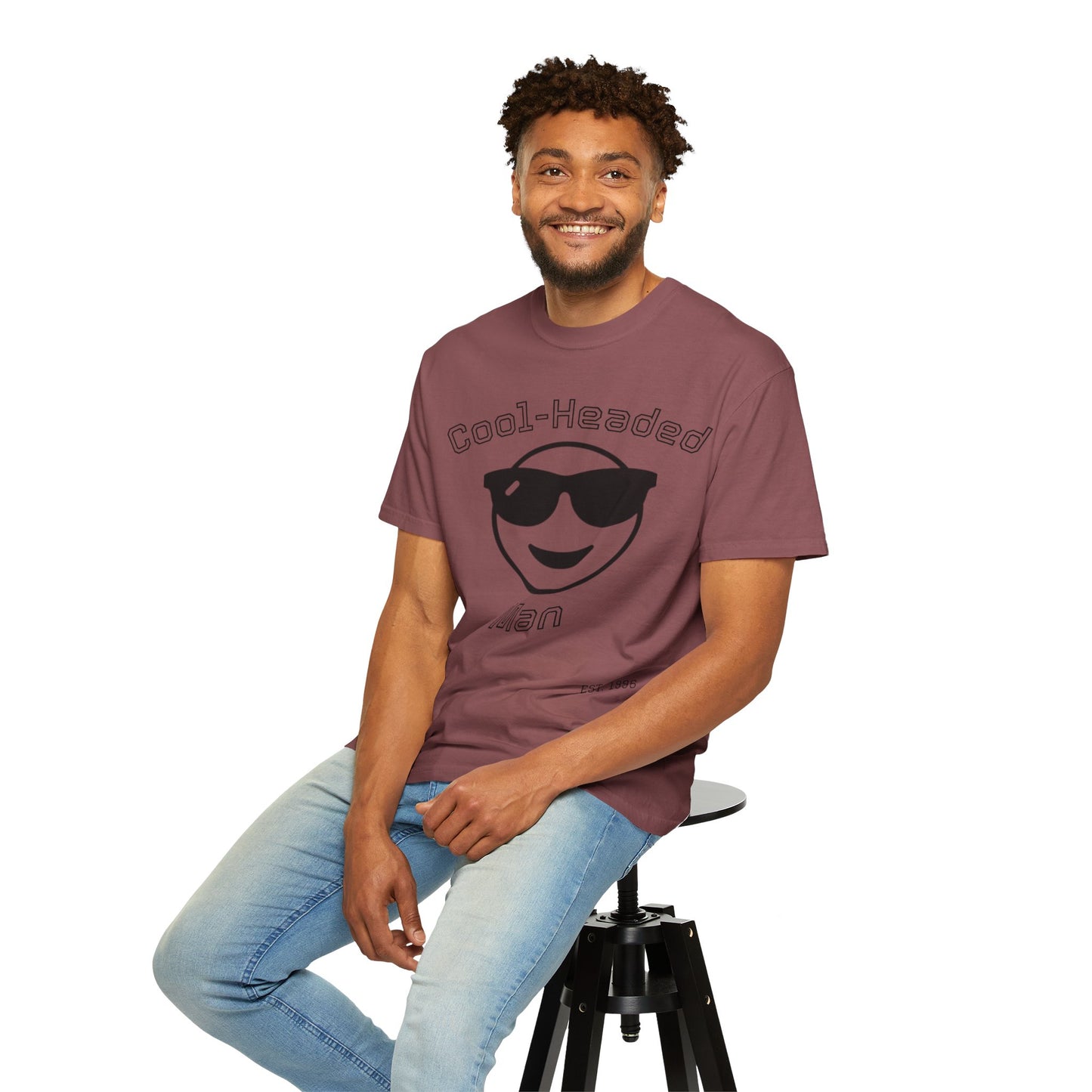 Cool-Headed Unisex T-Shirt, Funny Graphic Tee for Men, Cool Guy Gift, Summer Outfit, Casual Wear, Birthday Presents