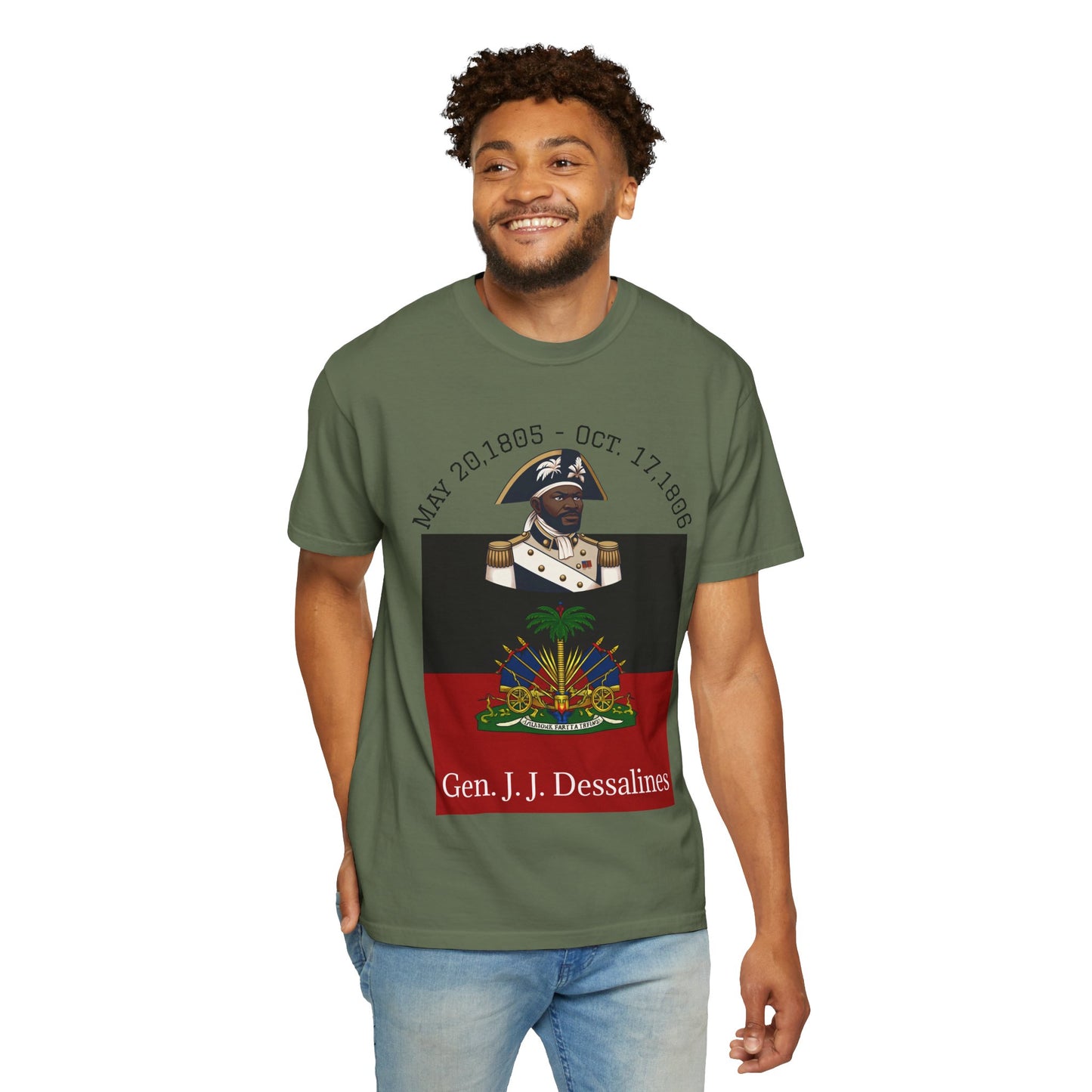 Gen. J.J. Dessalines T-Shirt, Historical Figure Tee, Haitian Revolution Apparel, Unisex Cotton Tee, Gift for History Buffs, Casual [...]