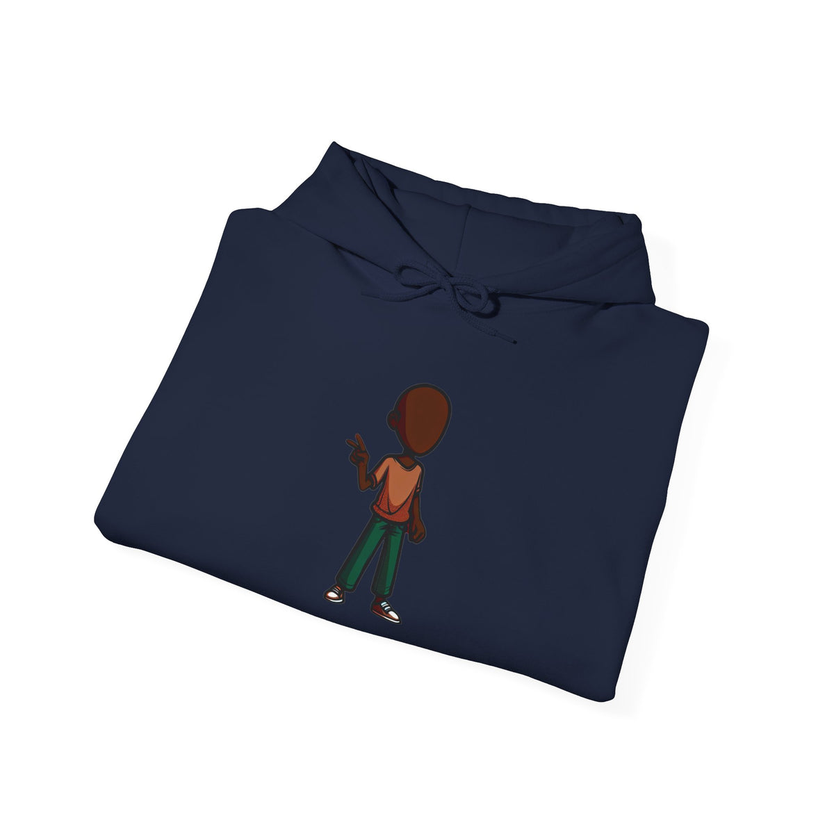 Make Haiti The Pearl of the Antilles Again Hoodie — Cartoon Figure Back Print