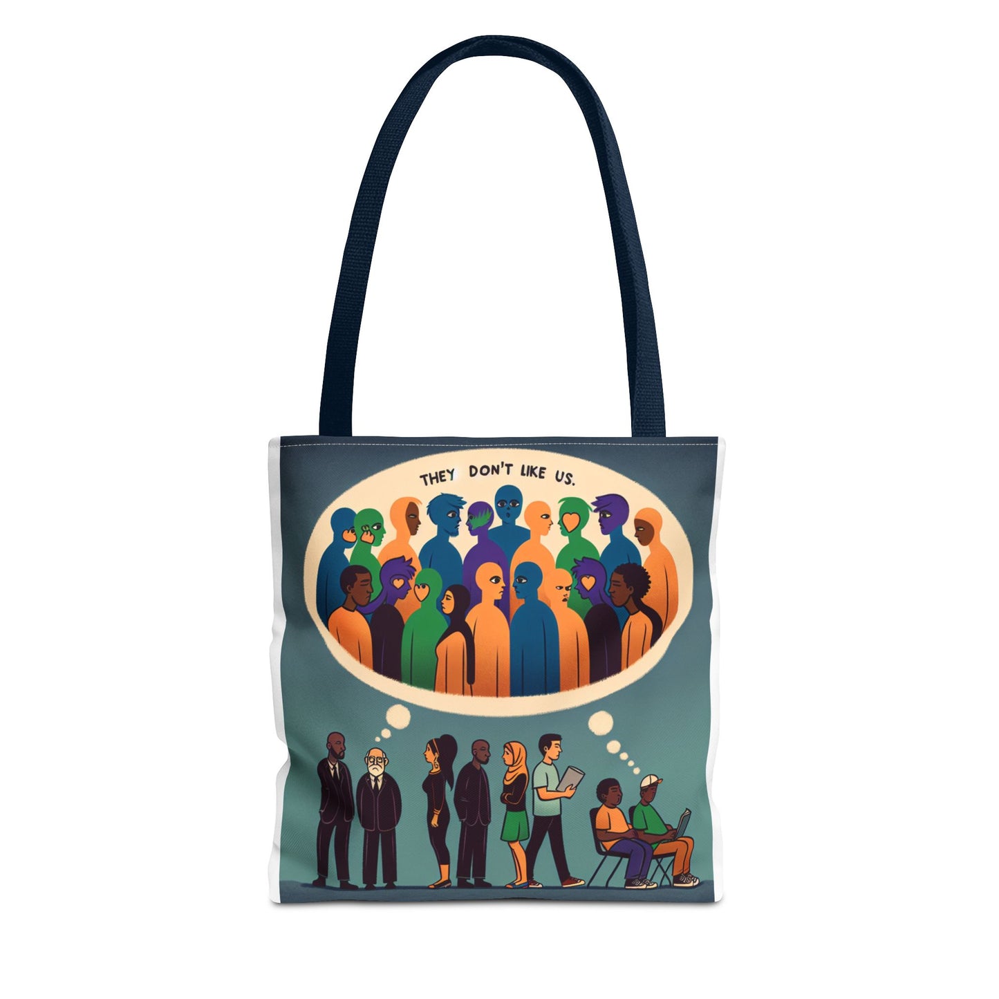 They Don’t Like Us Tote Bag | Unique Art for Thoughtful Minds