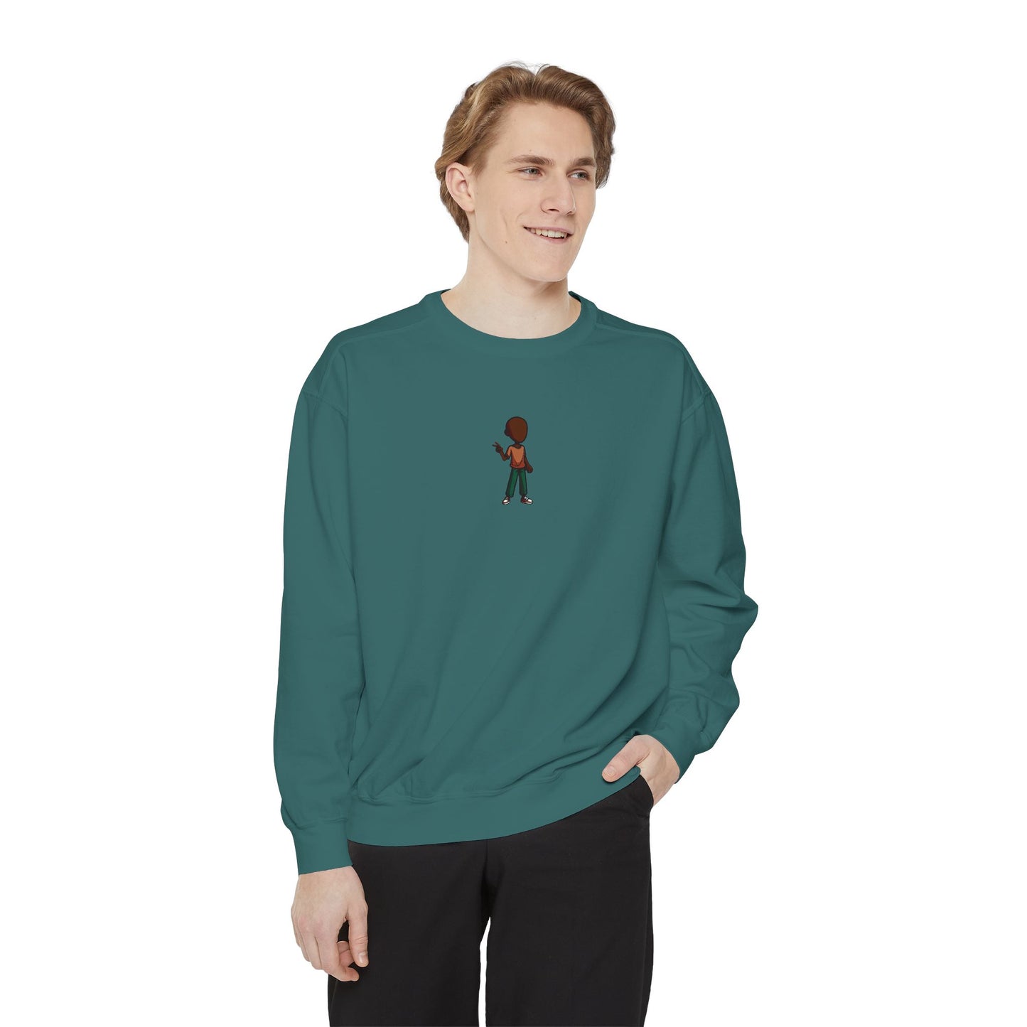 Sweatshirt — Little Guitarist Illustration Crewneck