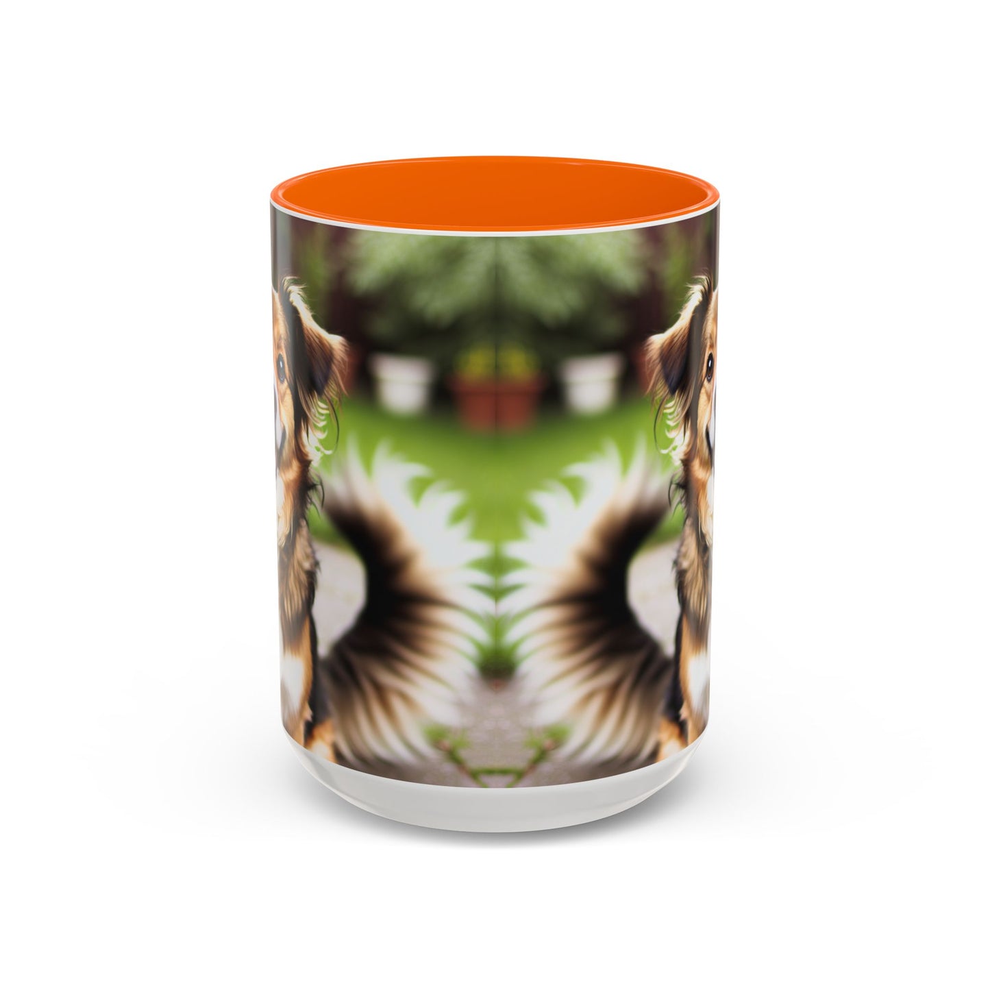 Happy Dog Graphic Accent Coffee Mug | Perfect for Pet Lovers