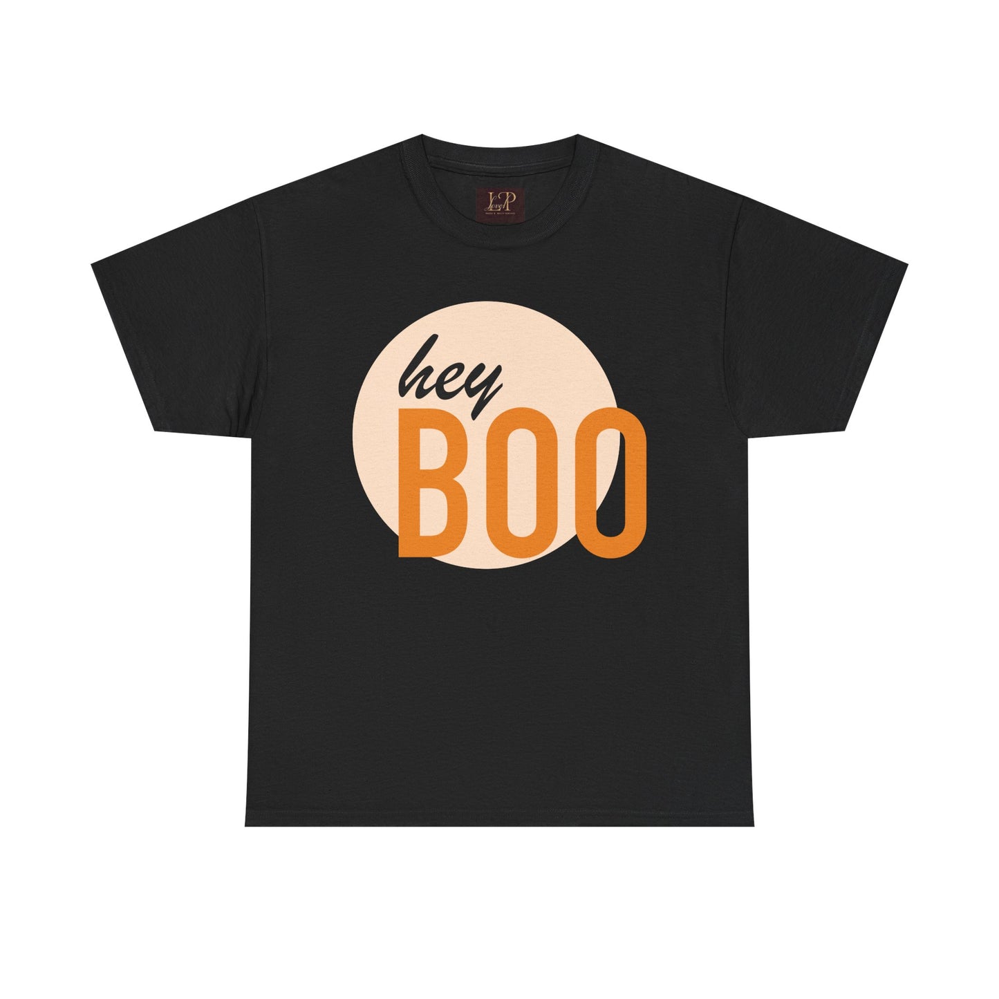 Hey Boo Unisex Heavy Cotton Tee - Cute & Comfy Fall T-Shirt