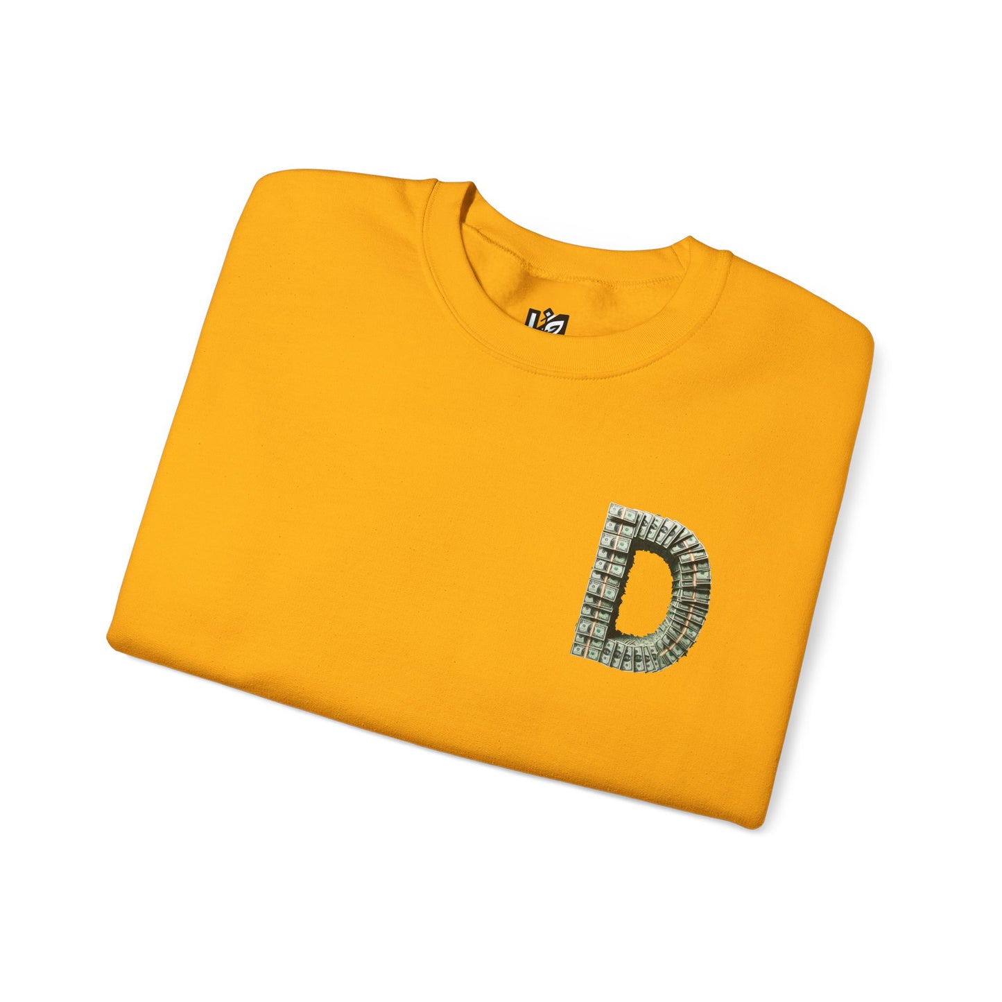 Unisex Crewneck Sweatshirt with 'D' and Dollar Sign Design | Stylish & Cozy Apparel for Casual Days