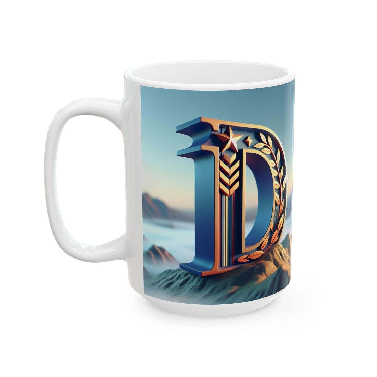 Inspirational Ceramic Mug - Motivational Mountain Design for Coffee Lovers, Ideal Gift for Nature Enthusiasts