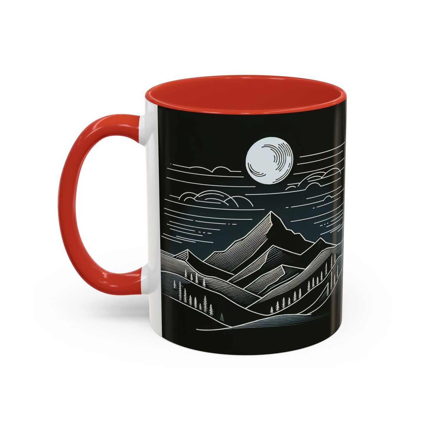 Mountain Landscape Accent Coffee Mug - Nature Inspired 11 & 15oz