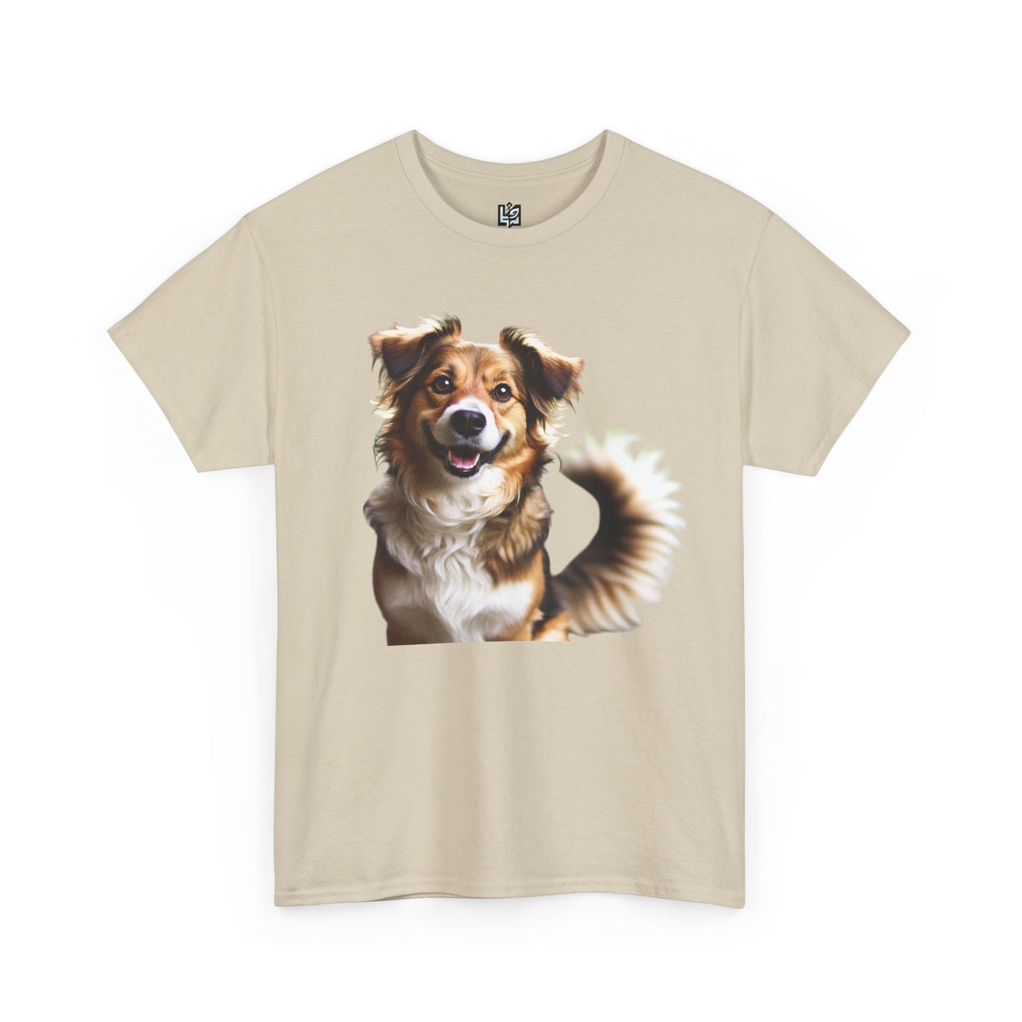 Happy Dog Unisex Heavy Cotton Tee - Perfect Gift for Pet Lovers