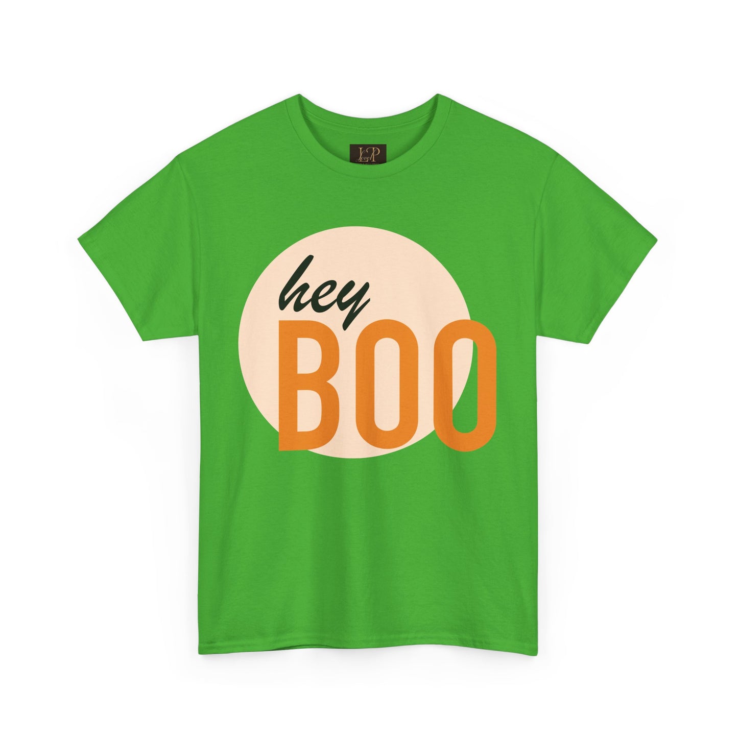 Hey Boo Unisex Heavy Cotton Tee - Cute & Comfy Fall T-Shirt