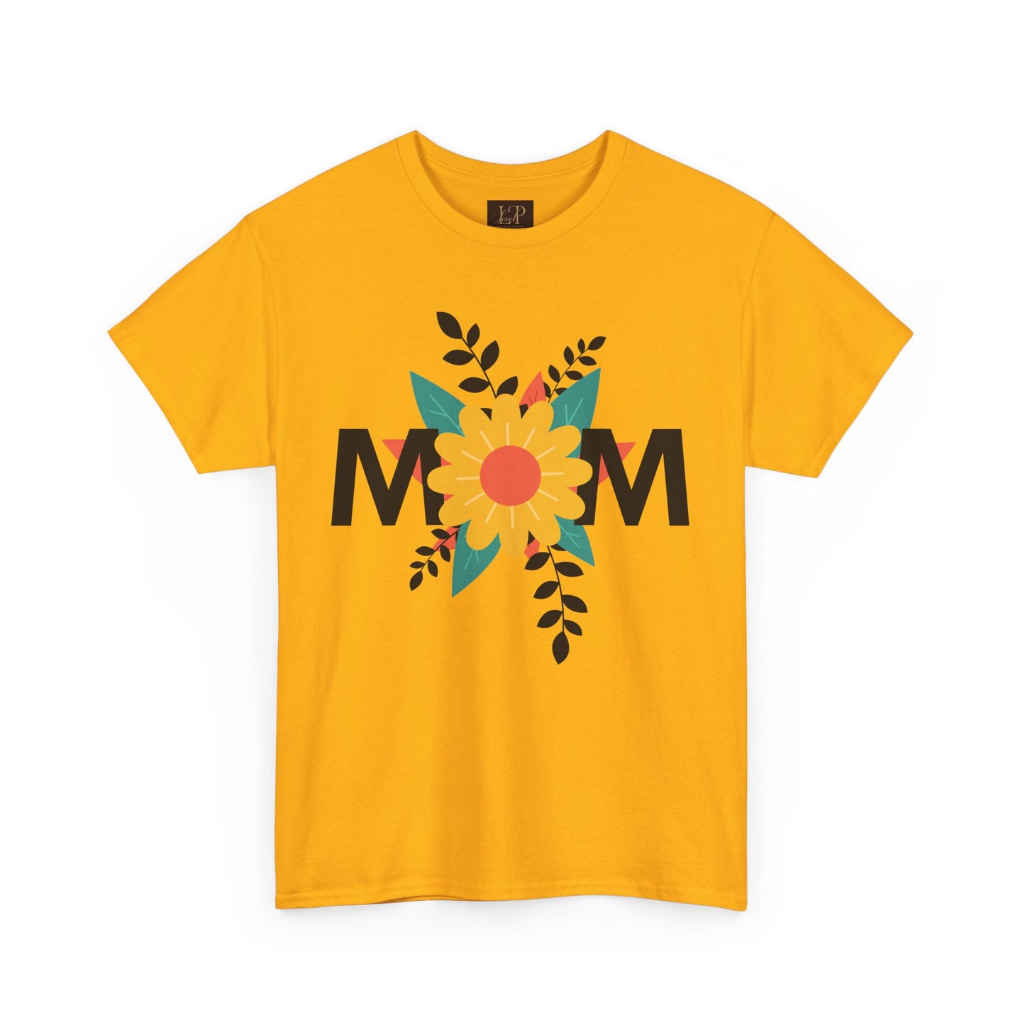 Mom Floral Unisex Heavy Cotton Tee - Perfect Gift for Mother's Day
