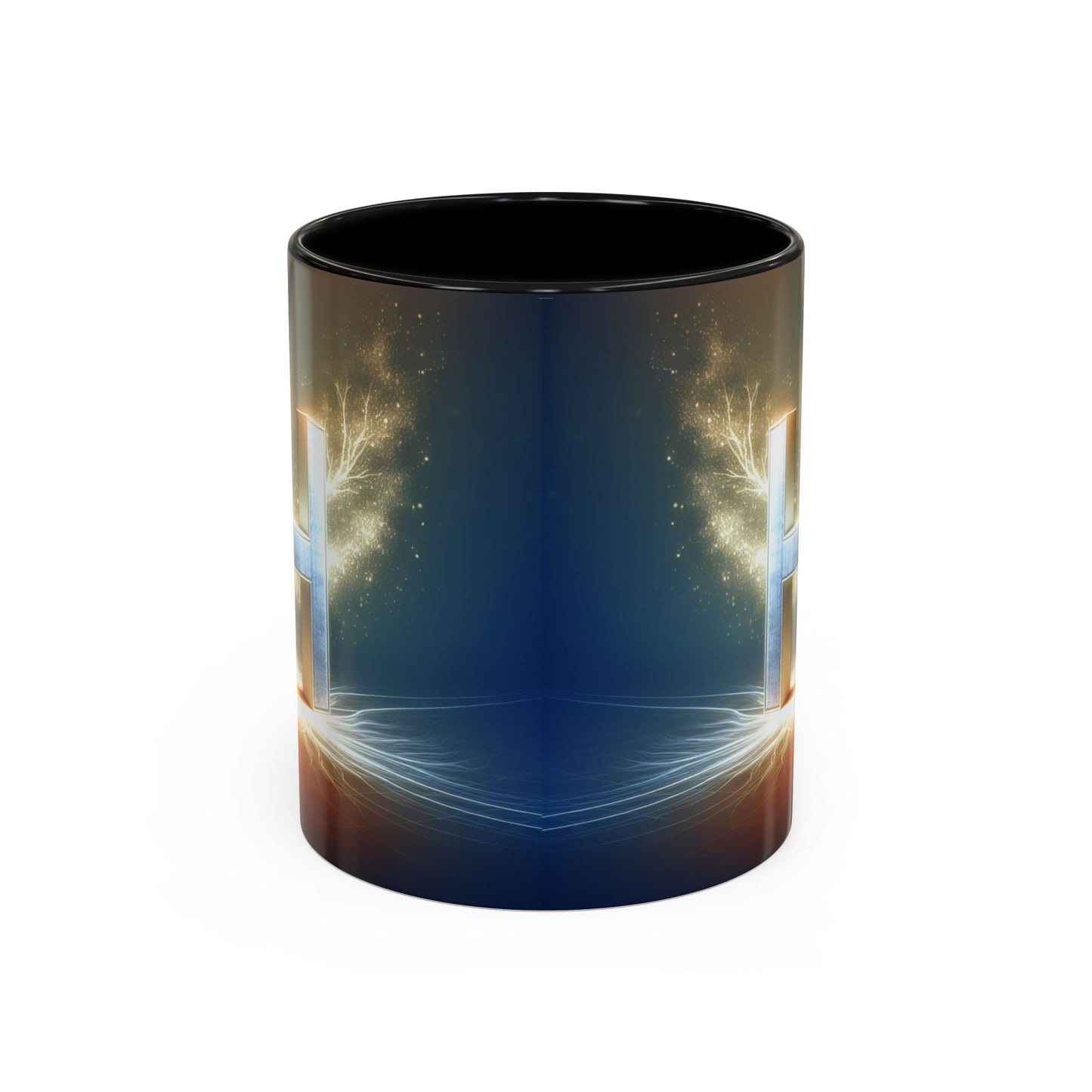 Stunning Accent Coffee Mug with Abstract Letter Design