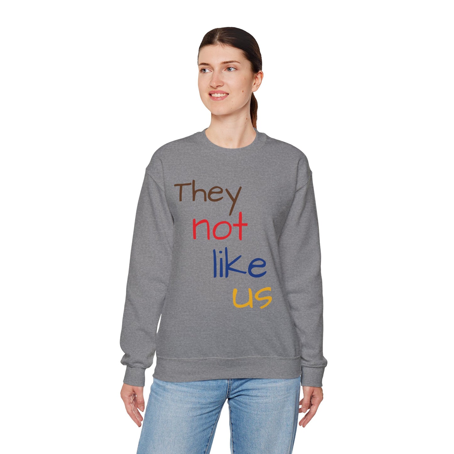 Unisex Crewneck Sweatshirt - ‘They Not Like Us’ Statement Apparel