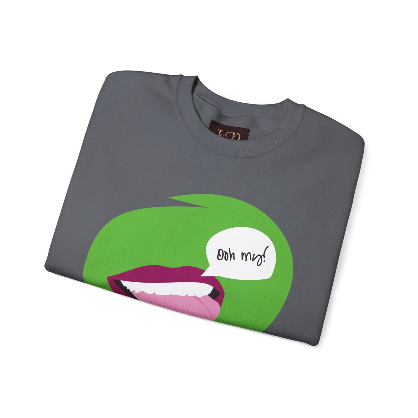 Playful 'Oh My!' Graphic Unisex Crewneck Sweatshirt