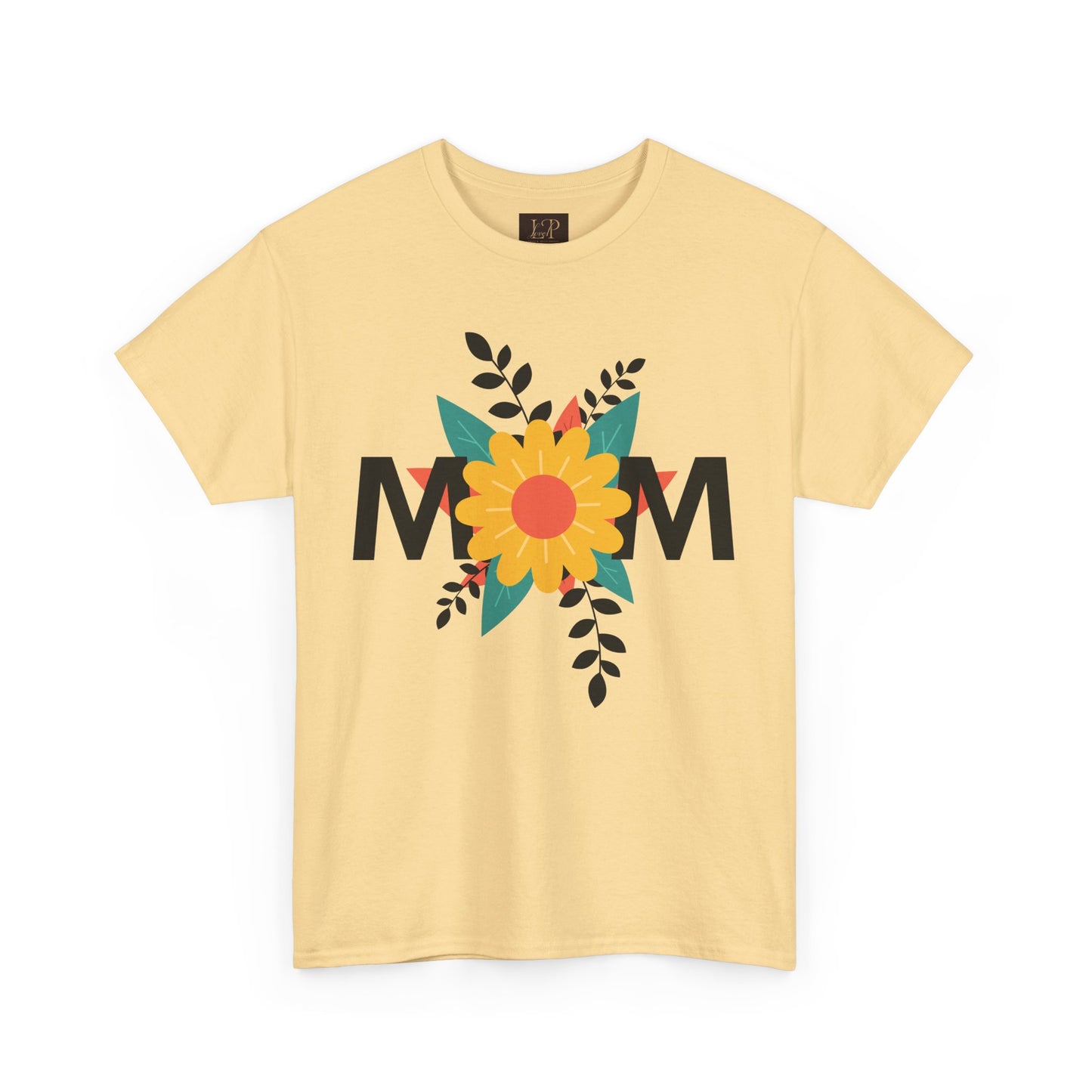 Mom Floral Unisex Heavy Cotton Tee - Perfect Gift for Mother's Day
