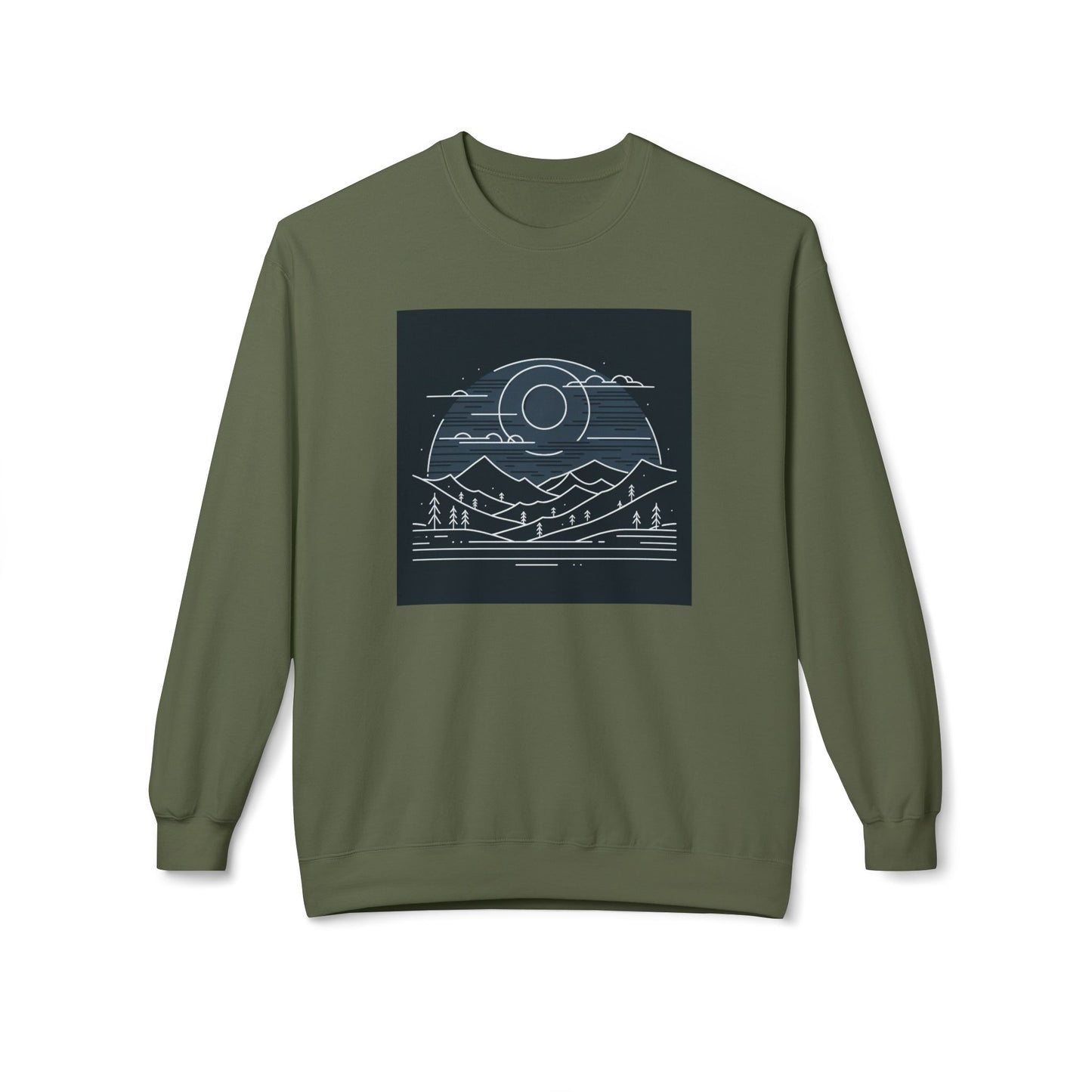 Adventure Awaits Fleece Crewneck Sweatshirt - Perfect for Nature Lovers