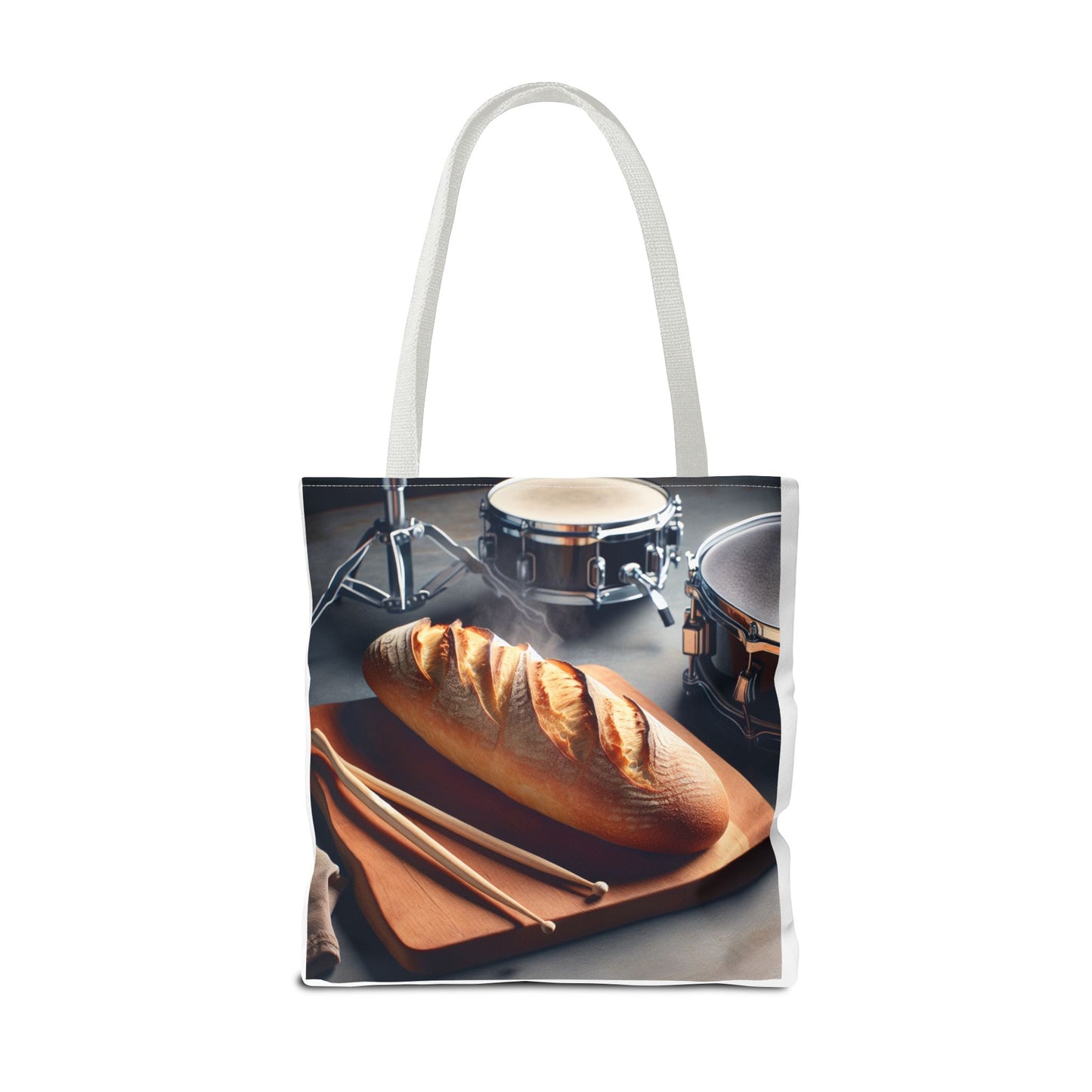 Bread & Drums Tote Bag – Perfect for Food Lovers & Musicians