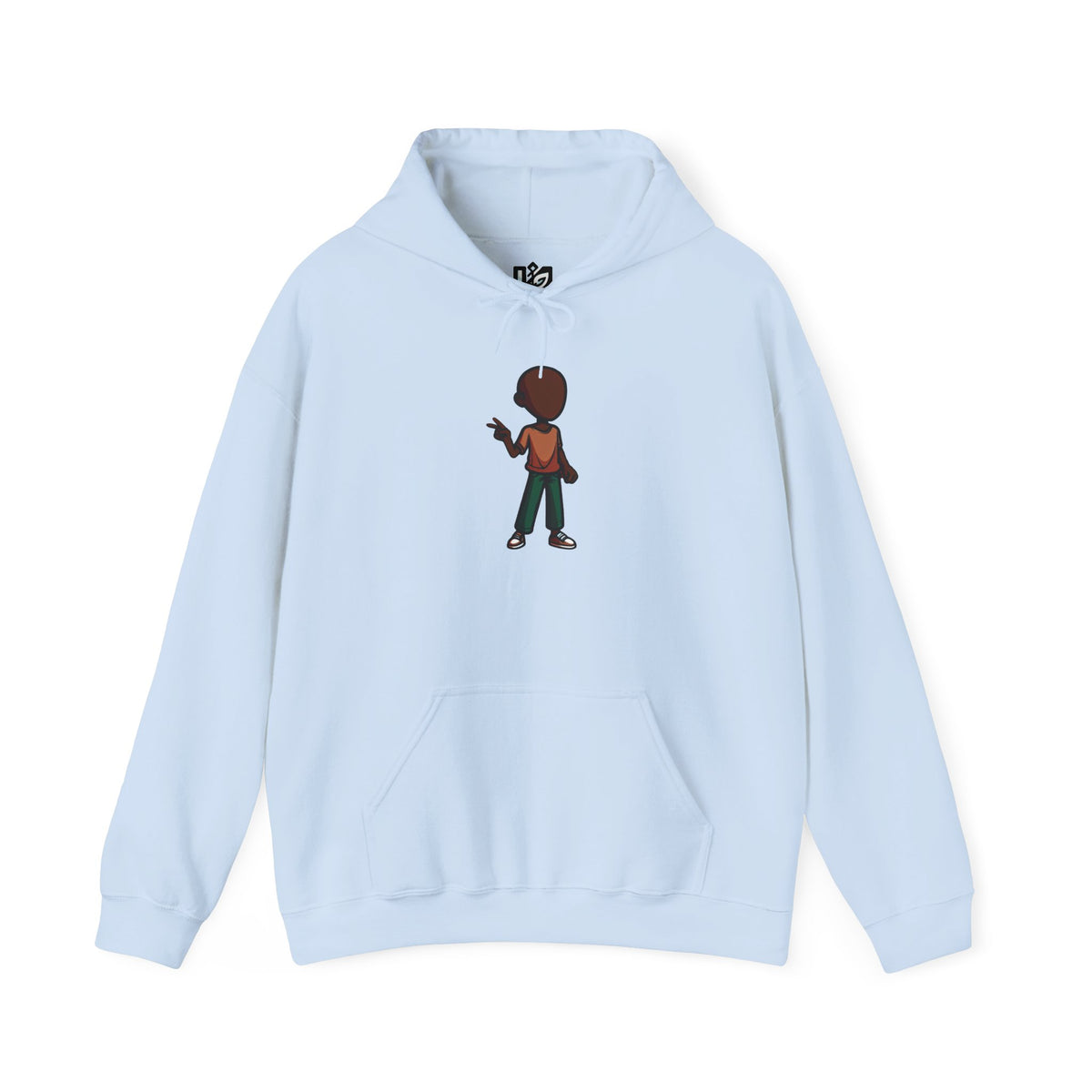Make Haiti The Pearl of the Antilles Again Hoodie — Cartoon Figure Back Print
