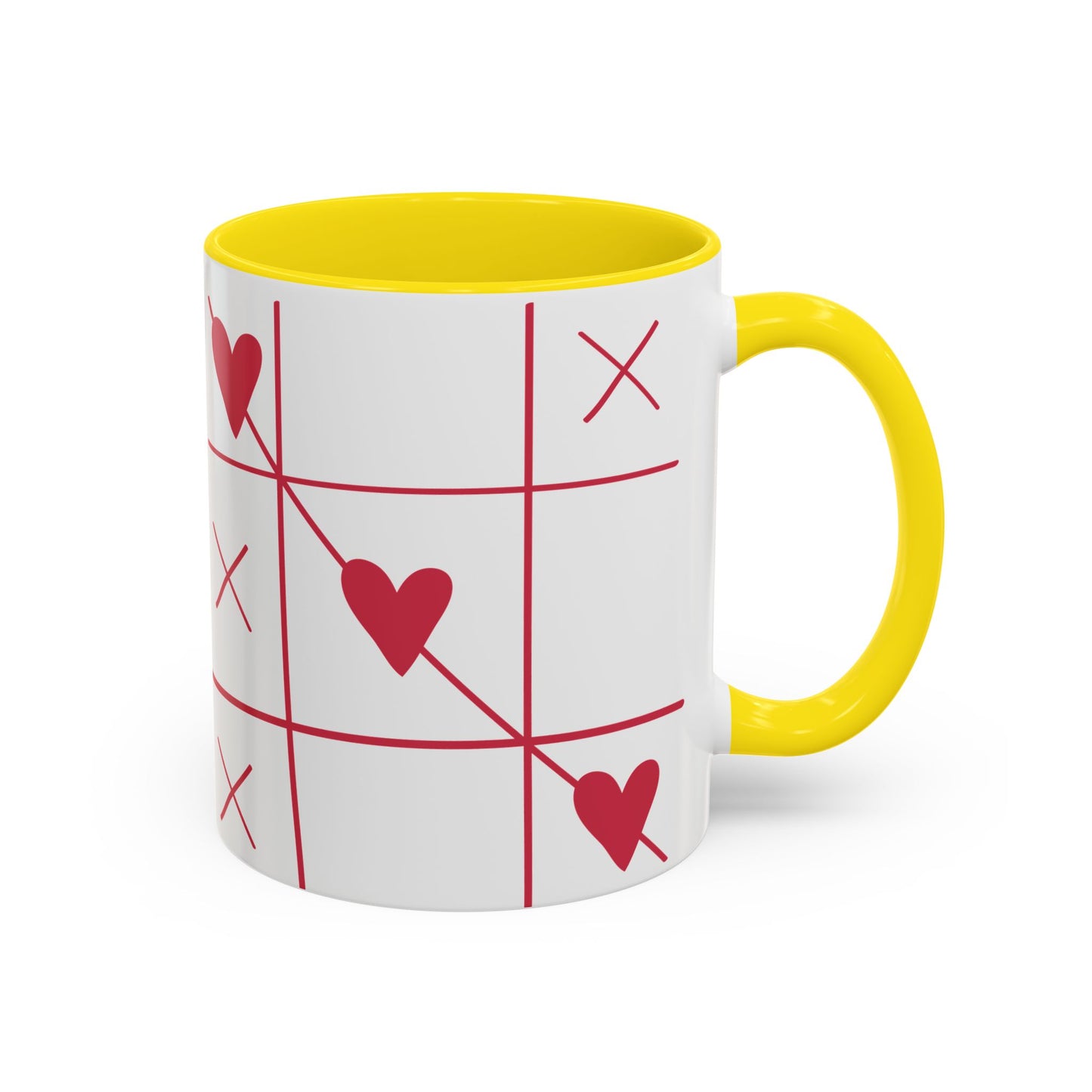 Love Tic Tac Toe Coffee Mug - Perfect for Valentine's Day and Romantic Moments
