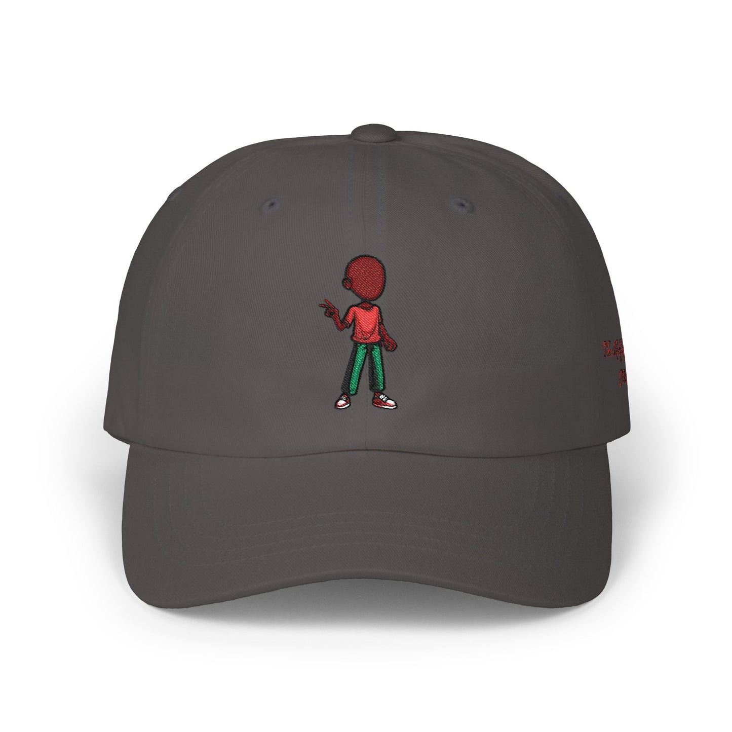 Embroidered Retro Figure Dad Cap – Minimal Streetwear Baseball Hat