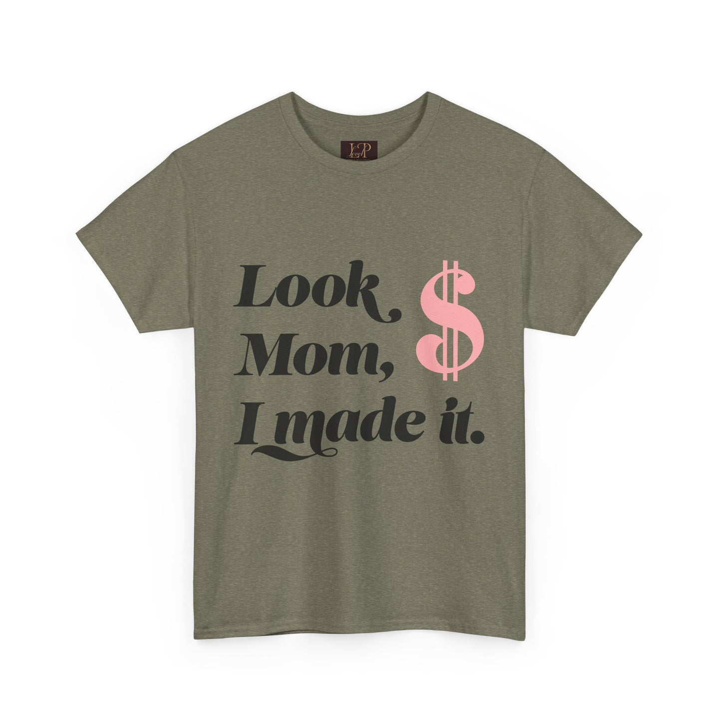 Look Mom, I Made It! Unisex Heavy Cotton Tee - Fun and Motivational Graphic T-Shirt for Celebrations