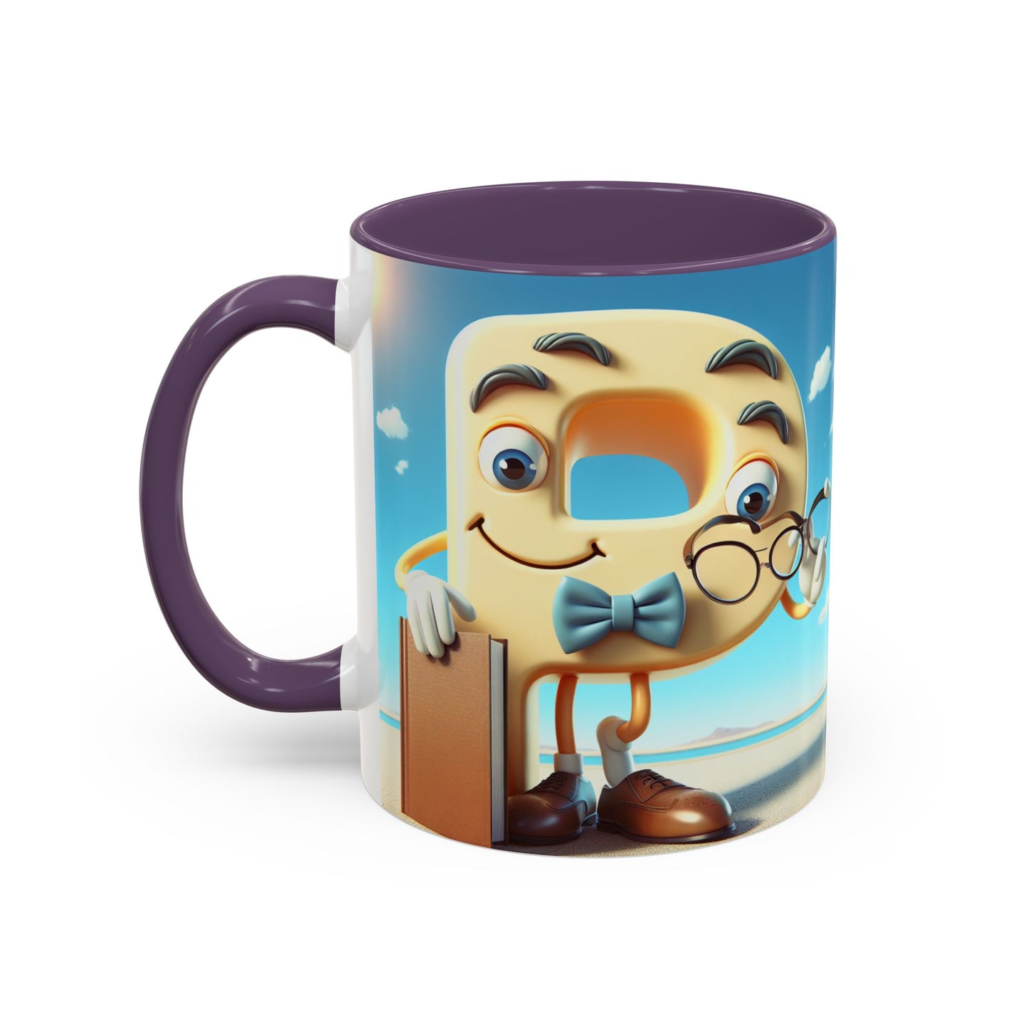 Cheerful Cartoon Character Accent Coffee Mug - Perfect for Gift Giving