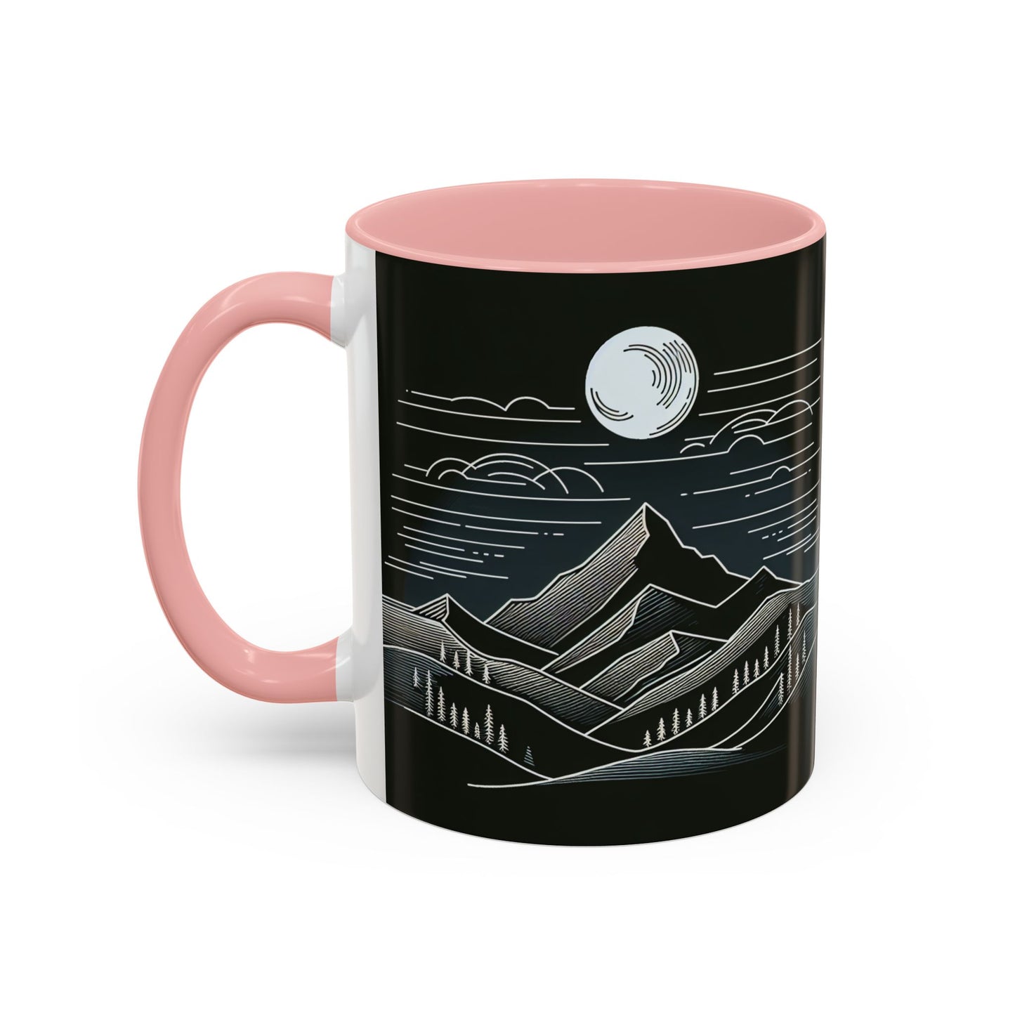Mountain Landscape Accent Coffee Mug - Nature Inspired 11 & 15oz