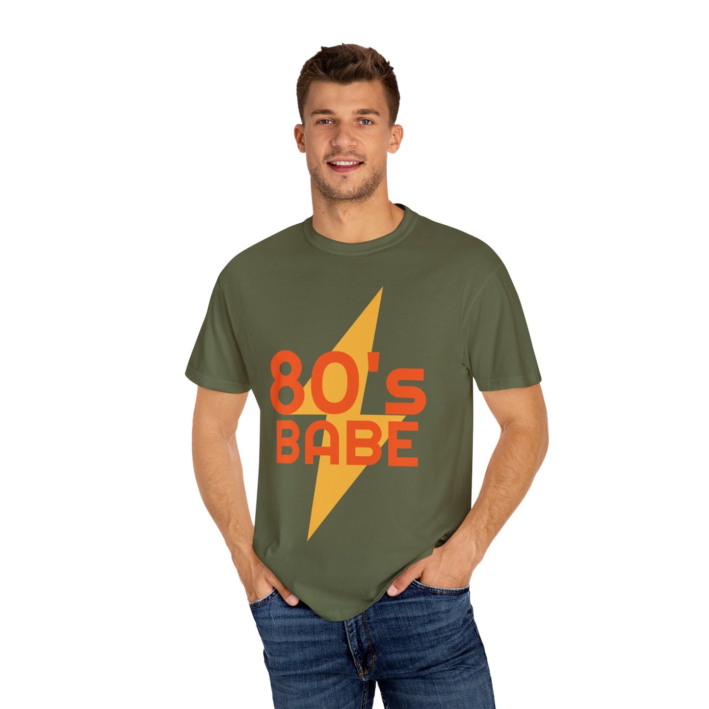 Retro 80's Babe Unisex Garment-Dyed T-Shirt
