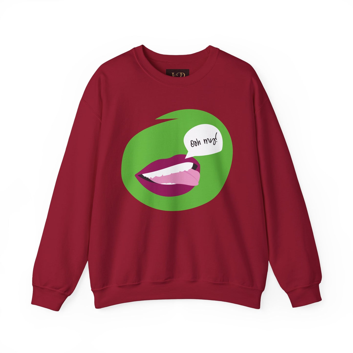 Playful 'Oh My!' Graphic Unisex Crewneck Sweatshirt