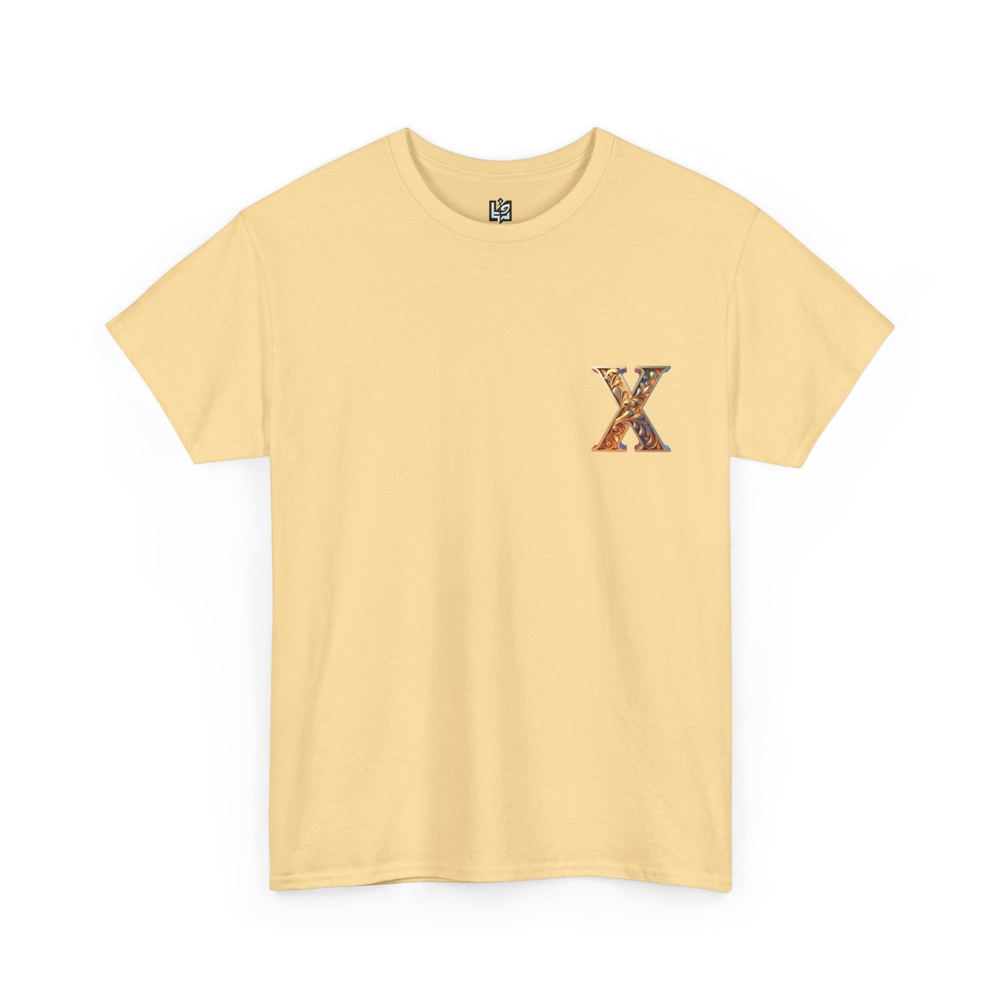 Unisex Heavy Cotton Tee - Stylish 'X' Graphic Shirt for Everyday Wear