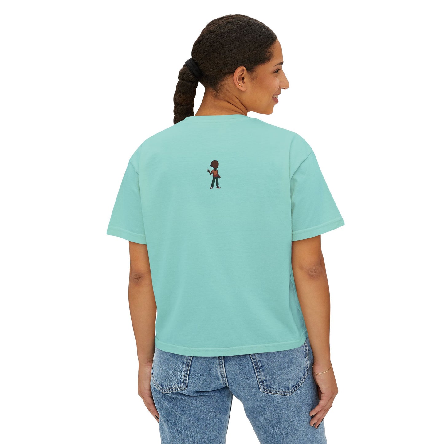 Only Good Vibes Boxy Tee — Women's Positive Graphic Crop T-Shirt