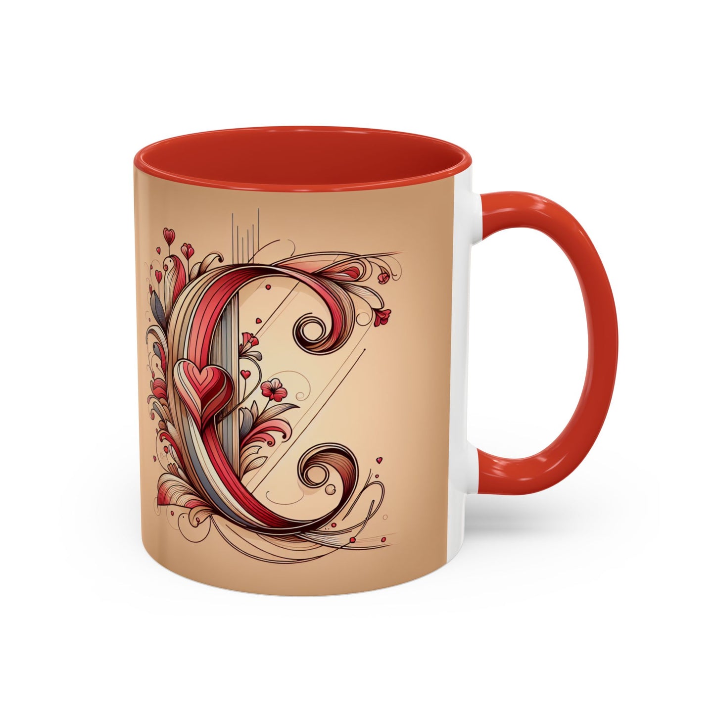 Whimsical Heart Accent Coffee Mug - Perfect for Gifts and Home Decor