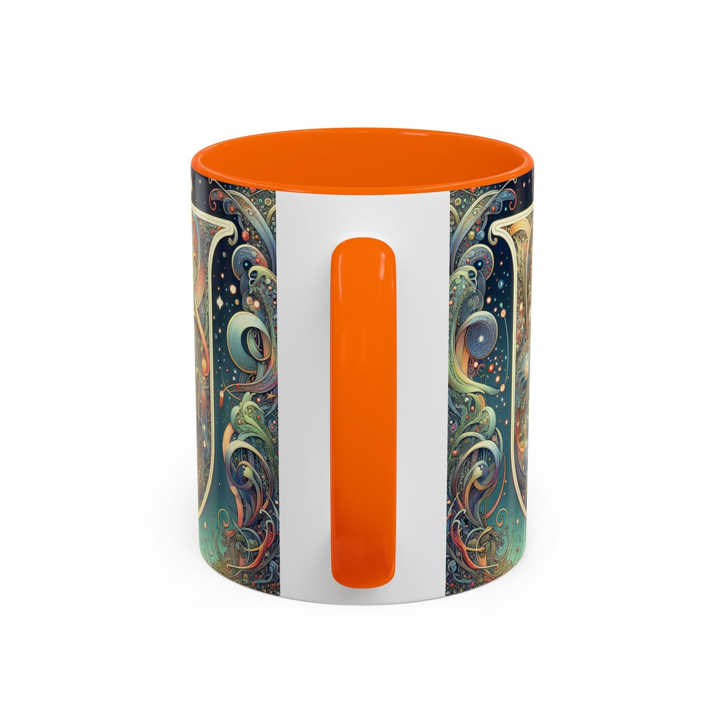 Cosmic Art Accent Coffee Mug - Unique Colorful Design for Coffee Lovers