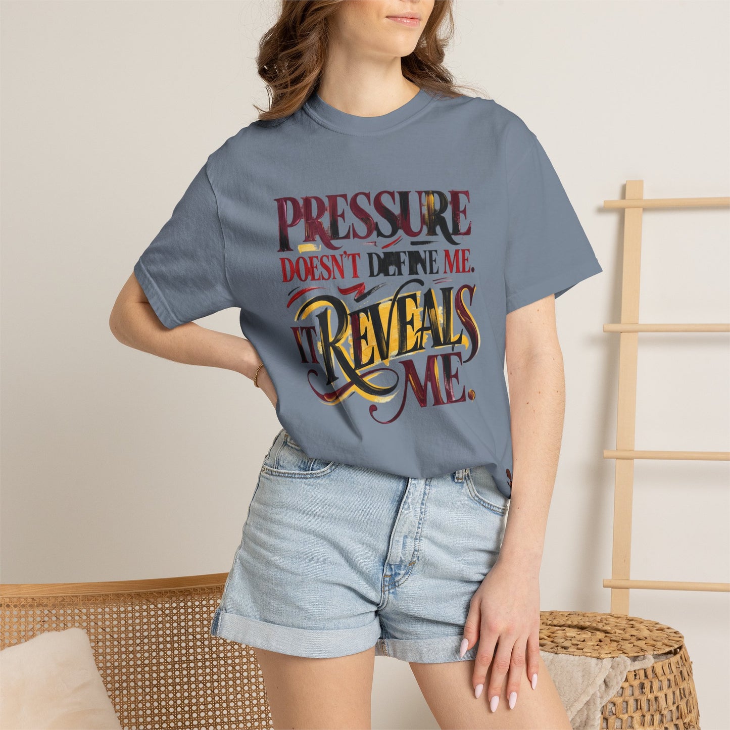 Pressure Reveals Me T-Shirt — Motivational Graphic Tee