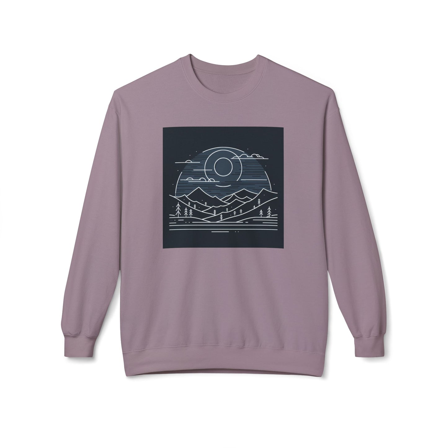 Adventure Awaits Fleece Crewneck Sweatshirt - Perfect for Nature Lovers