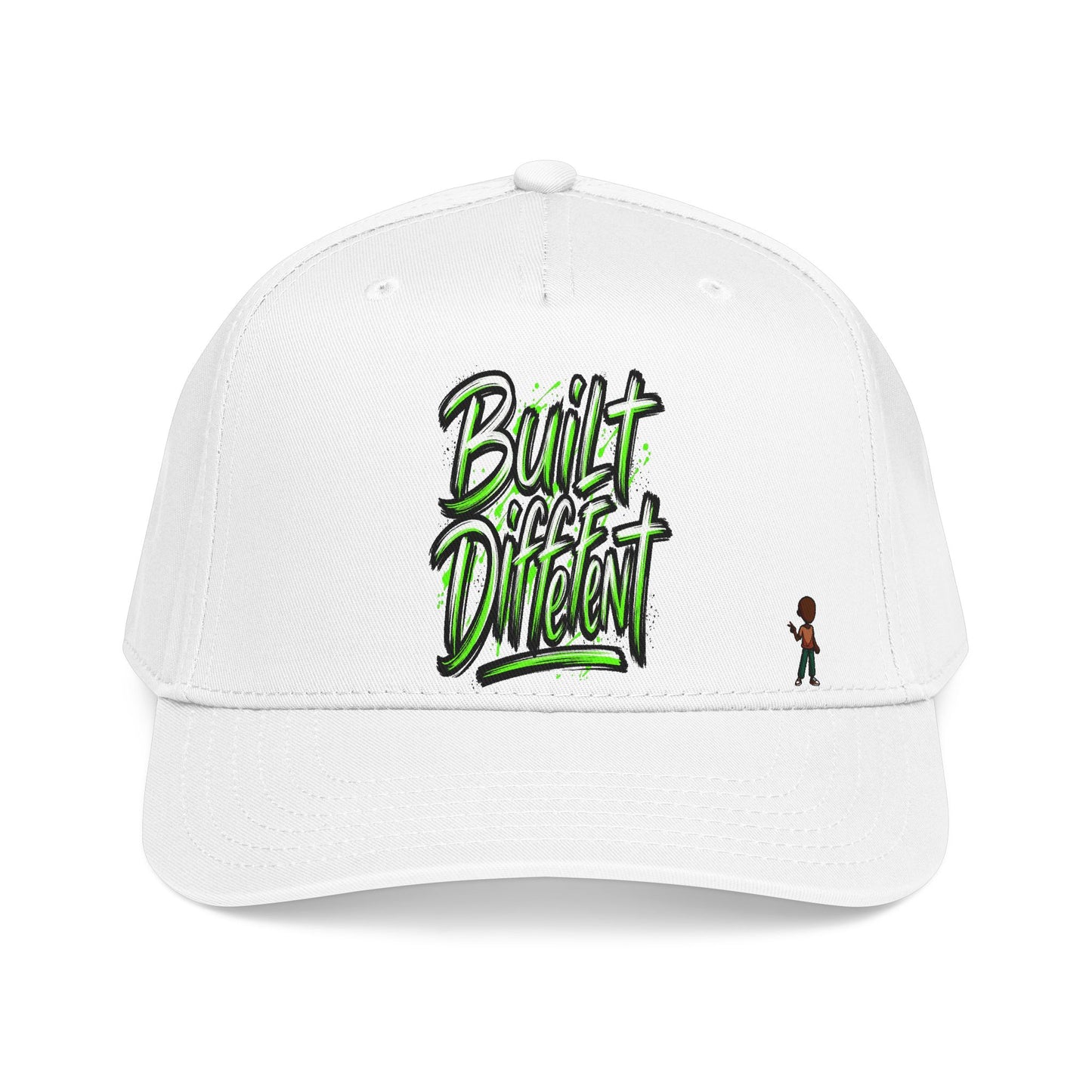 Mid Profile Baseball Cap — 'Built Different' Streetwear Hat