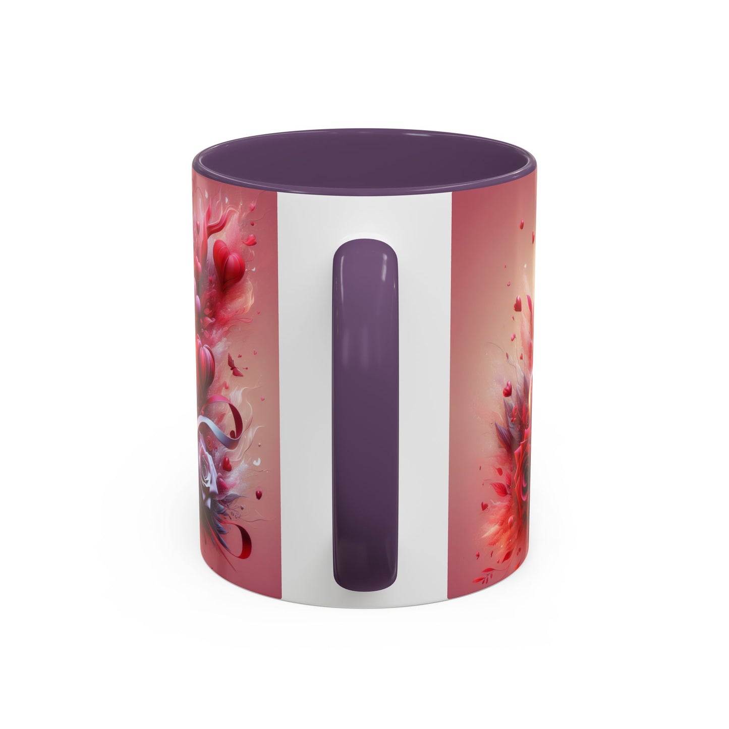 Romantic Floral Accent Coffee Mug - Perfect Gift for Valentine's Day