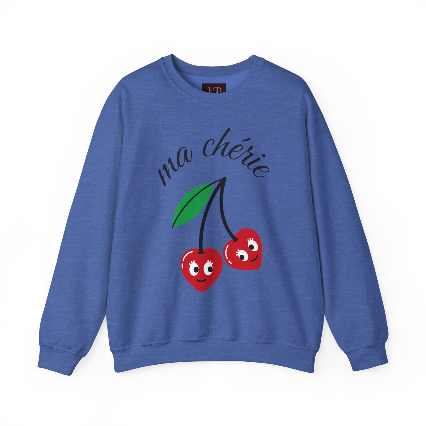 Cute Cherry Graphic Crewneck Sweatshirt - 'ma chérie'