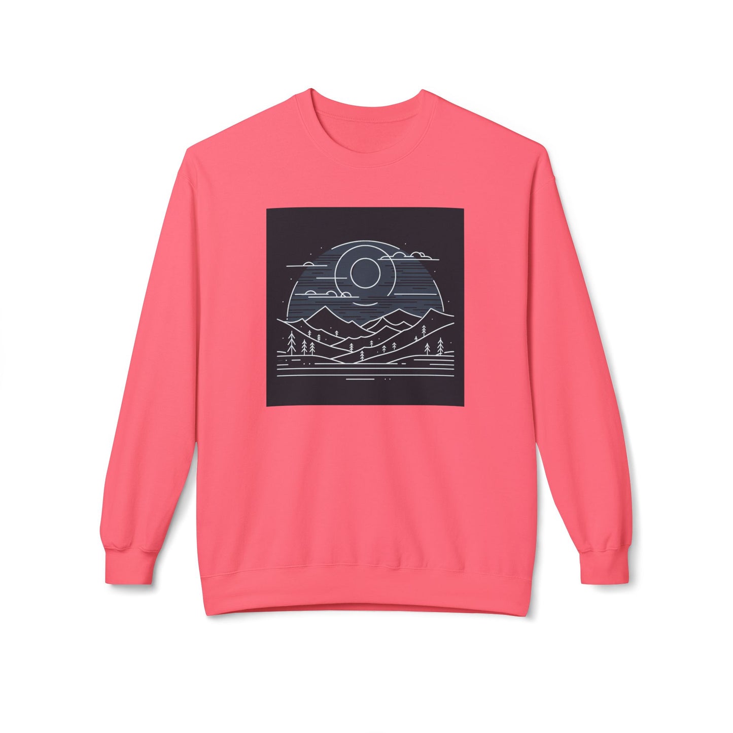 Adventure Awaits Fleece Crewneck Sweatshirt - Perfect for Nature Lovers