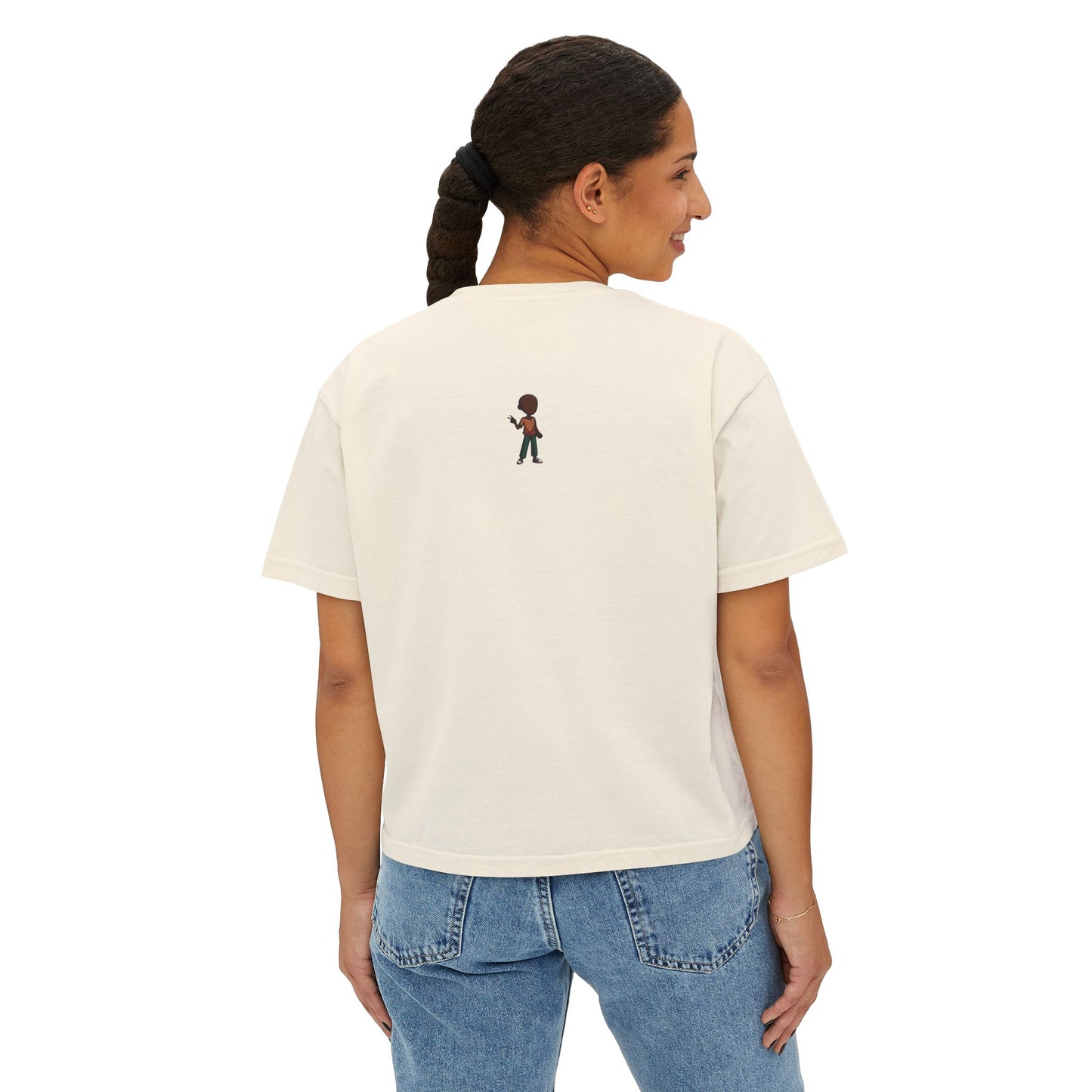Only Good Vibes Boxy Tee — Women's Positive Graphic Crop T-Shirt