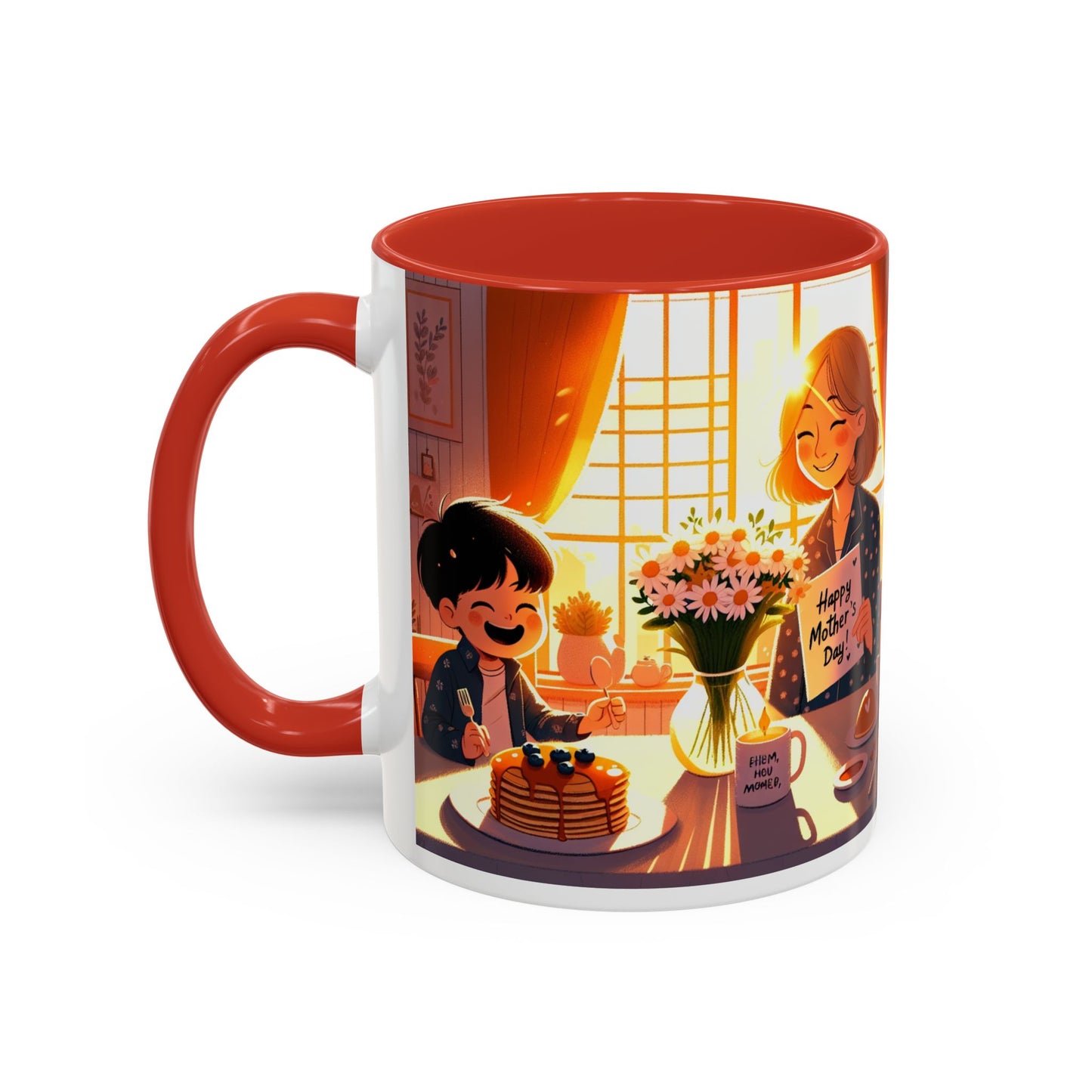 Happy Mother's Day Accent Coffee Mug - Beautiful Love Quote