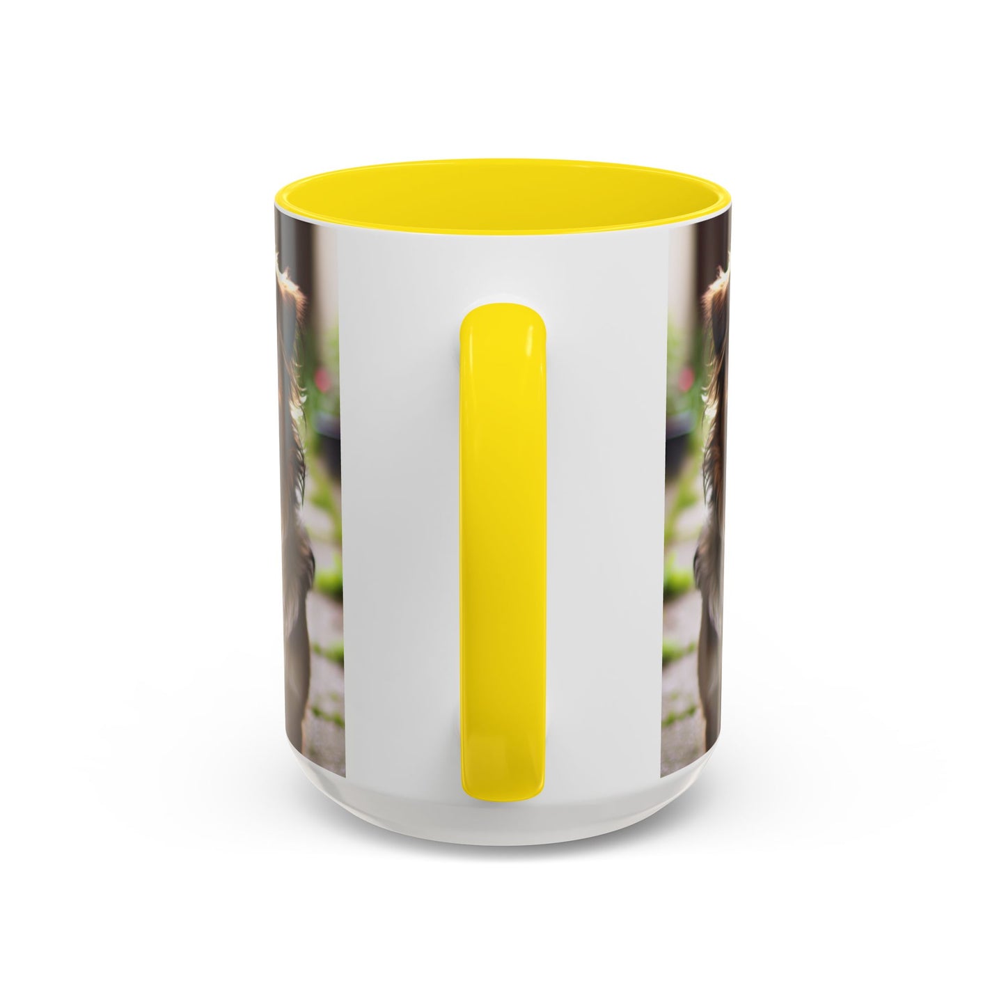 Happy Dog Graphic Accent Coffee Mug | Perfect for Pet Lovers