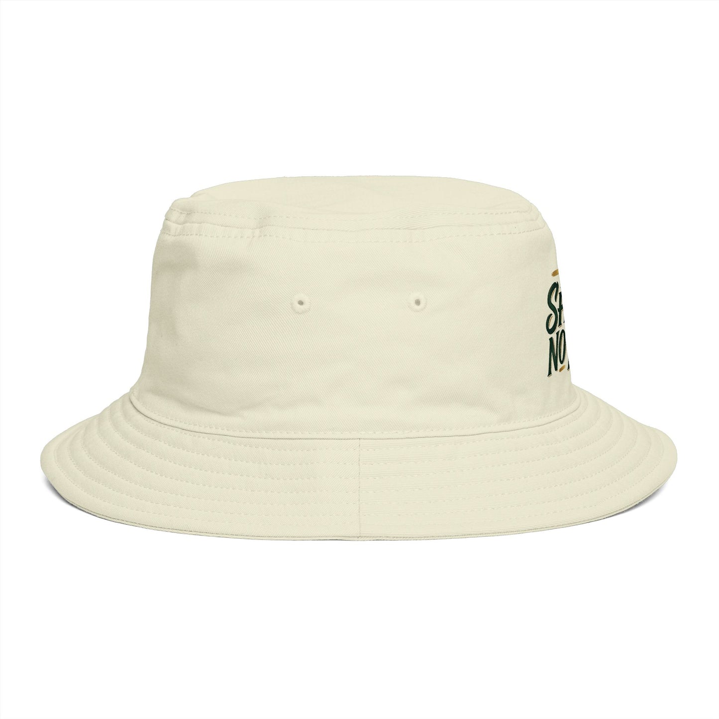 No Shake No Fear Bucket Hat — Retro Motivational Outdoor Bucket Hat