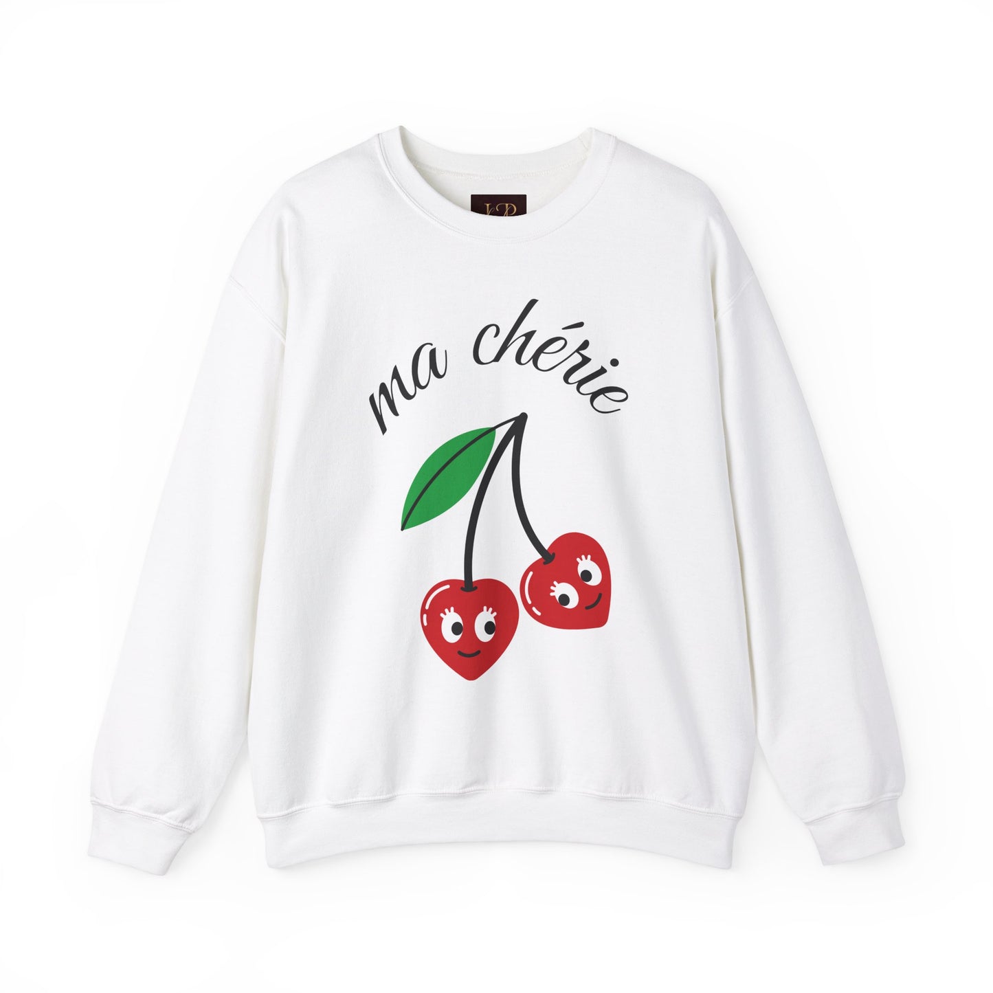 Cute Cherry Graphic Crewneck Sweatshirt - 'ma chérie'