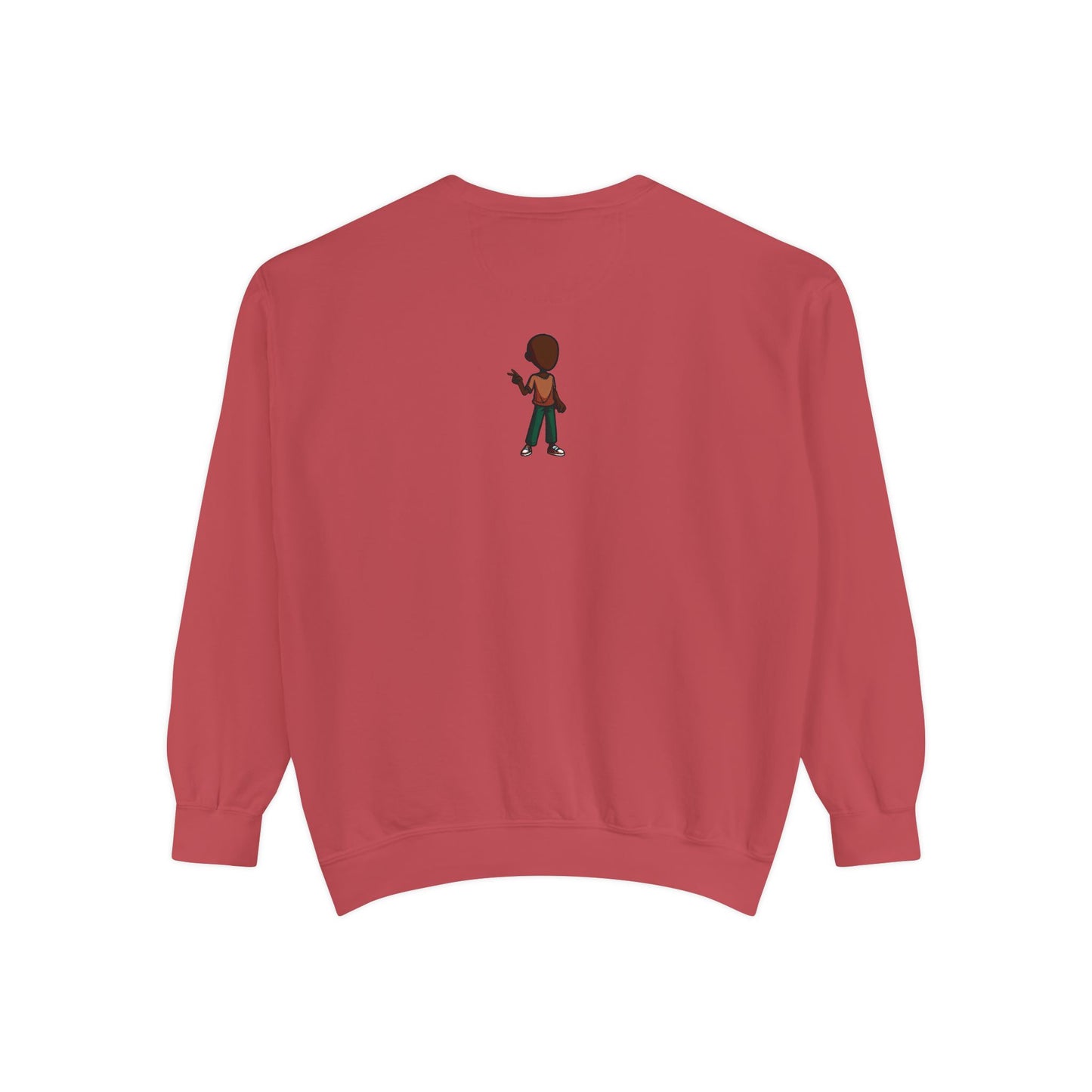 The Unflappable Man Sweatshirt — Retro Badge Graphic Crewneck