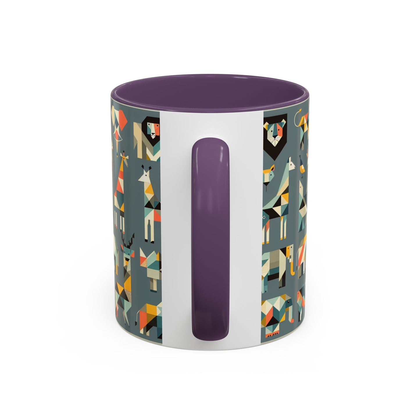 Colorful Animal Print Accent Coffee Mug - Unique 11/15oz Ceramic Cup for Nature Lovers