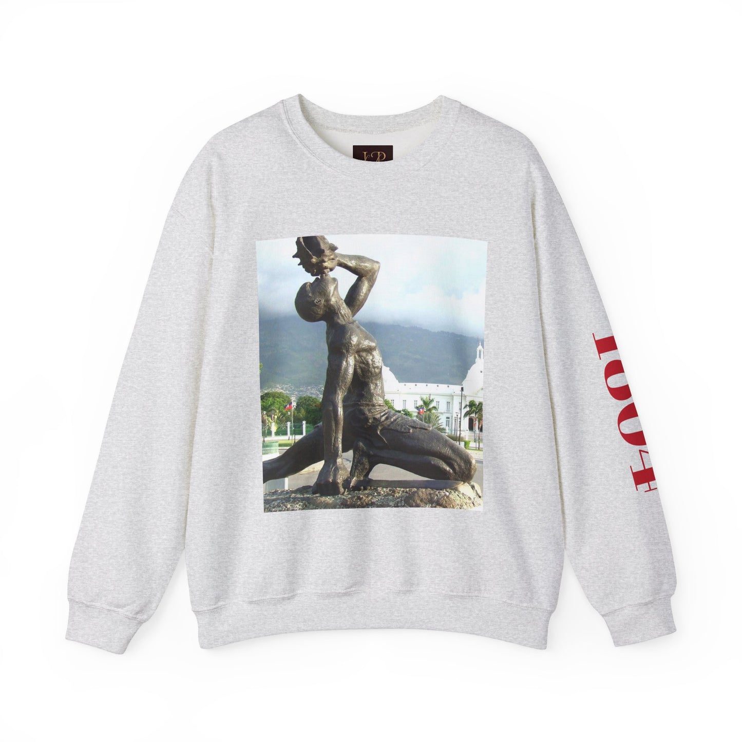 Artistic Unisex Crewneck Sweatshirt with Statue Design